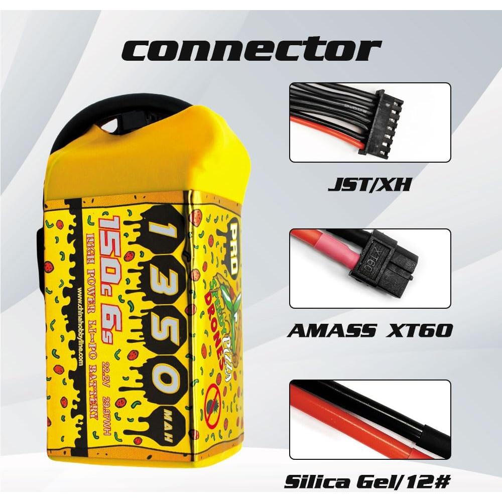 Batería Lipo CNHL 1350mAh 6S 22.2V 150C XT60 para RC