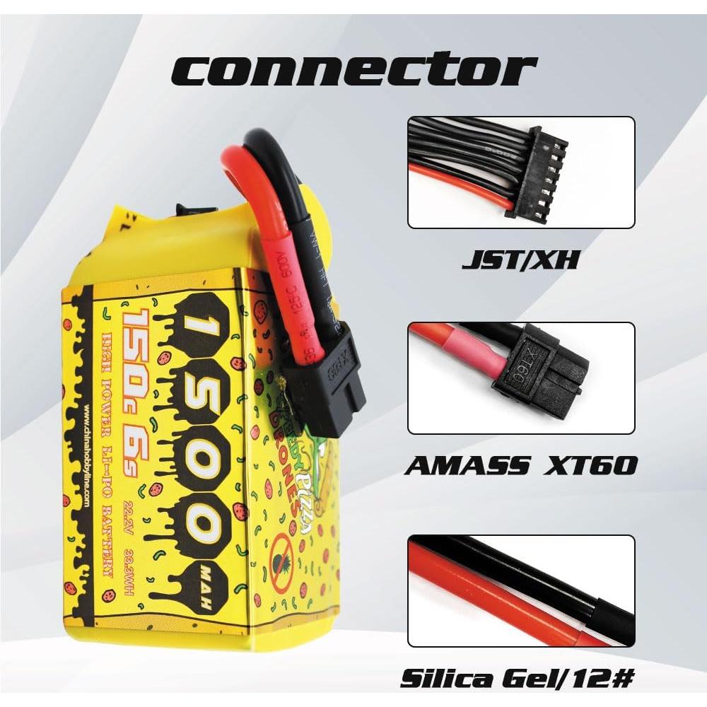 Batería Lipo CNHL Speedy Pizza 1500mAh 6S 22.2V 150C XT60