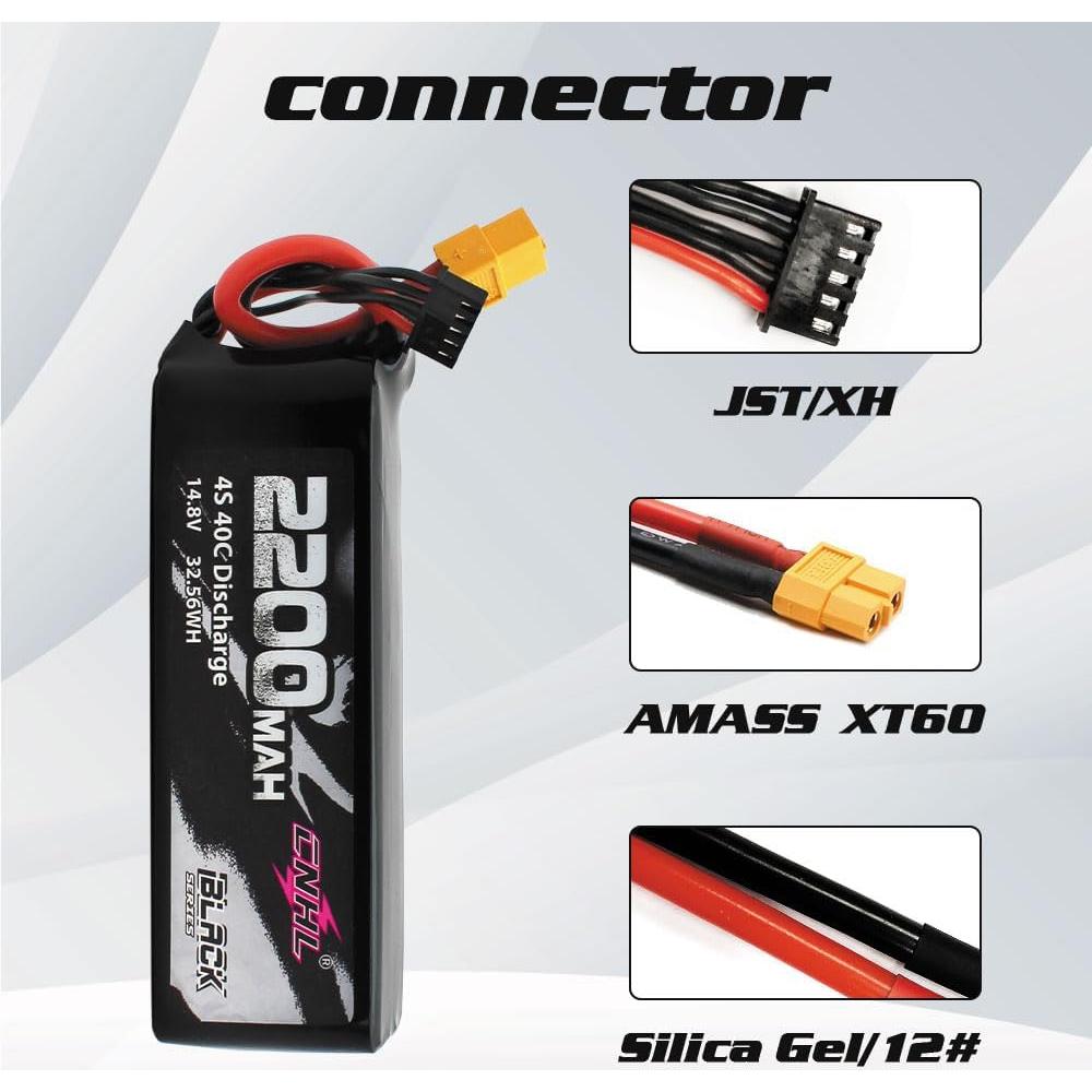 Batería Lipo CNHL 2200mAh 4S 14.8V 40C XT60 para RC