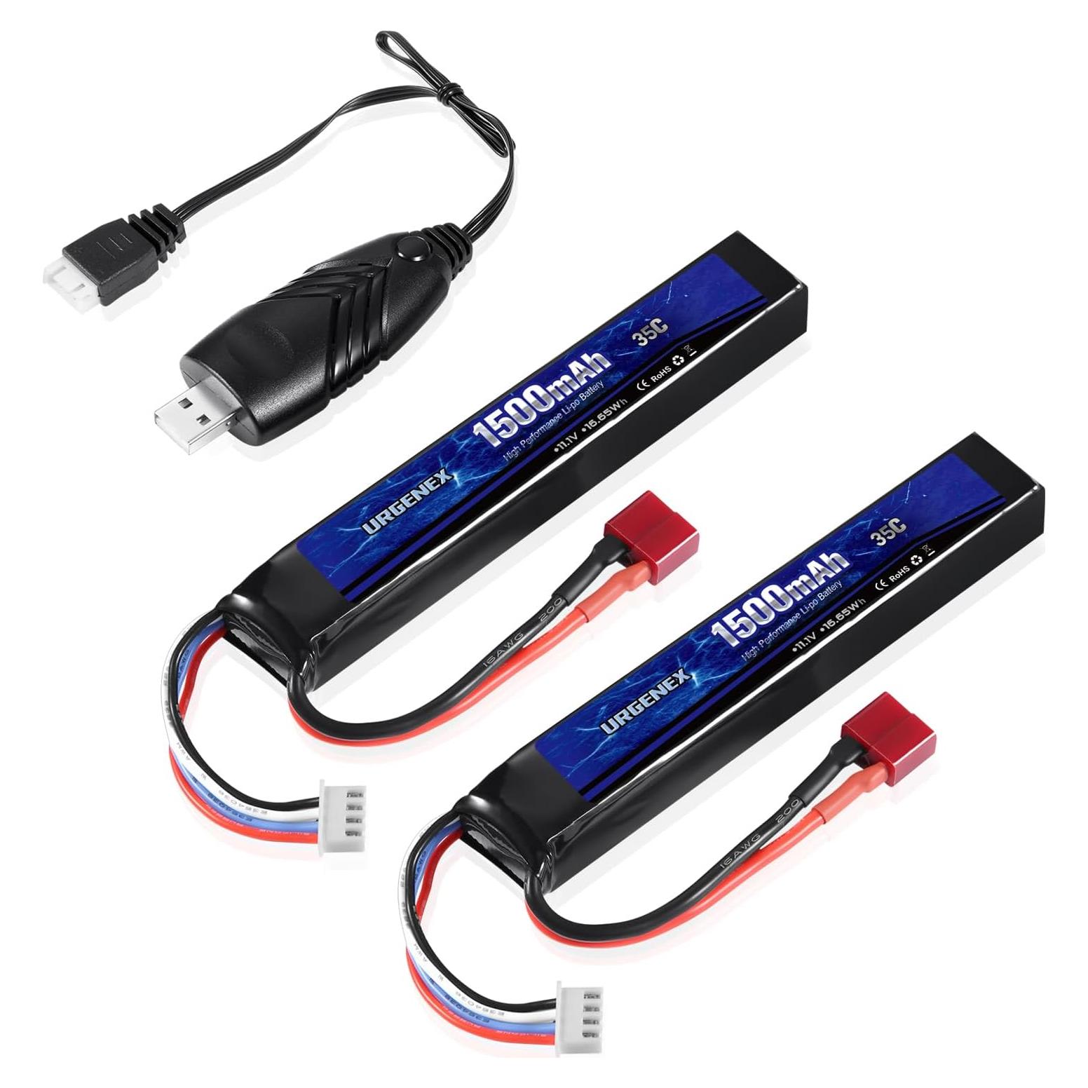 Batería Lipo URGENEX 11.1V 1500mAh 35C para Airsoft
