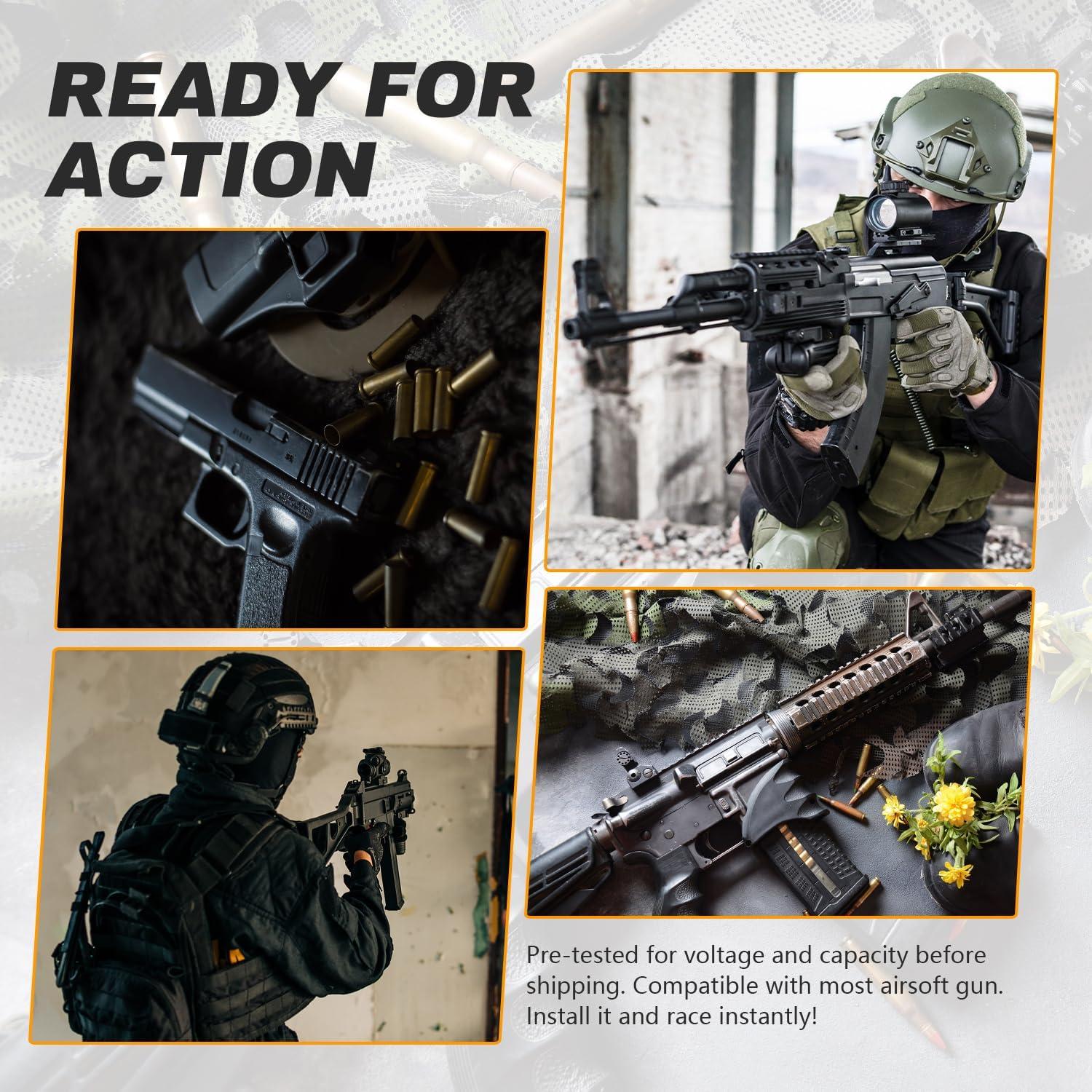 Batería Lipo VICMILE 11.1V 1400mAh 30C para Airsoft