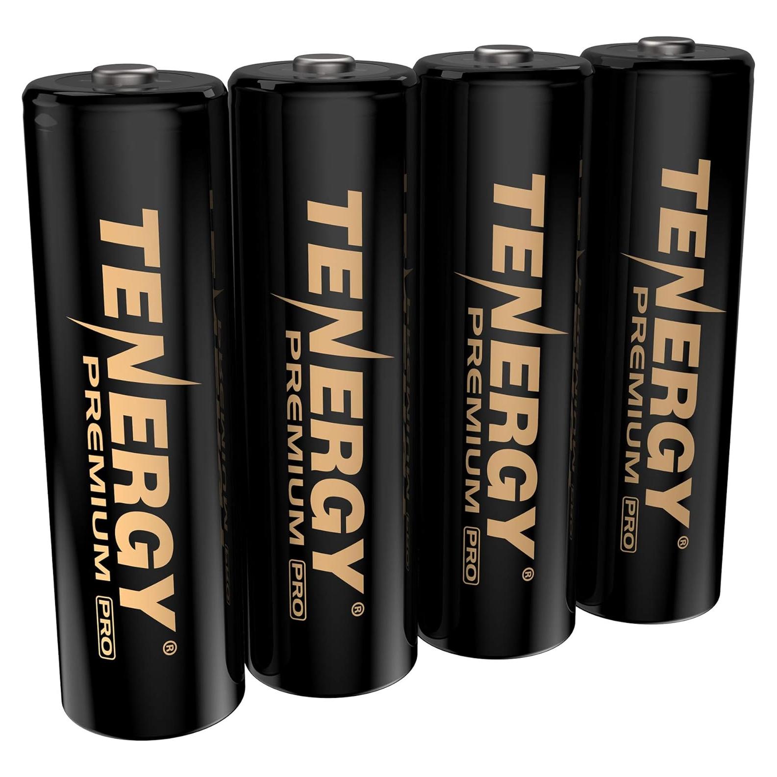 Baterías recargables AA Tenergy Premium Pro 2800mAh - Paquete de 4
