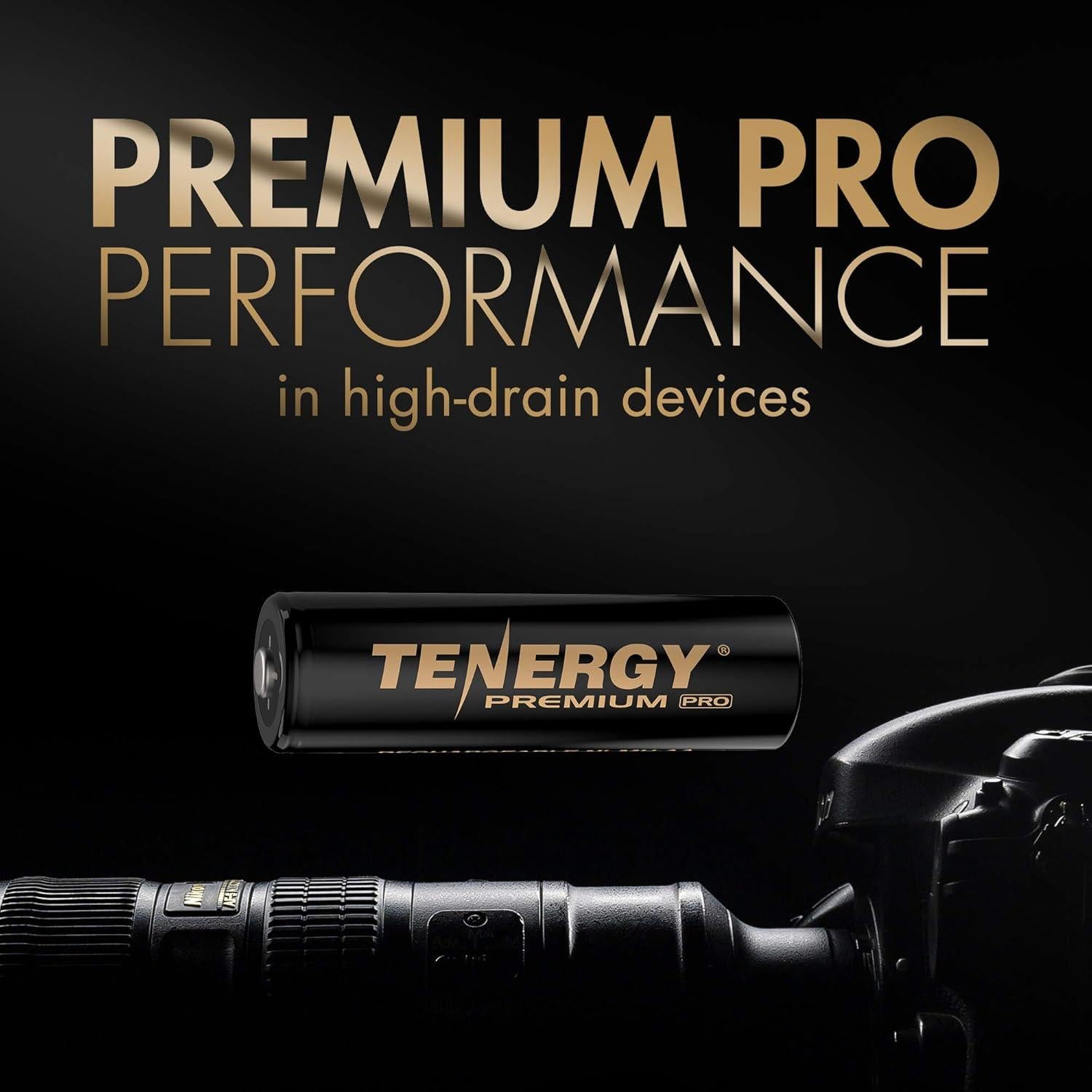 Baterías recargables AA Tenergy Premium Pro 2800mAh - Paquete de 4