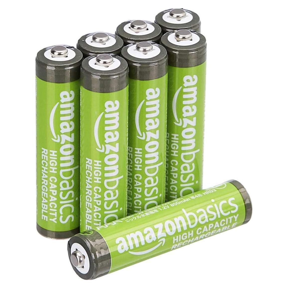 Baterías Recargables AAA Amazon Basics 850 mAh - Paquete de 8
