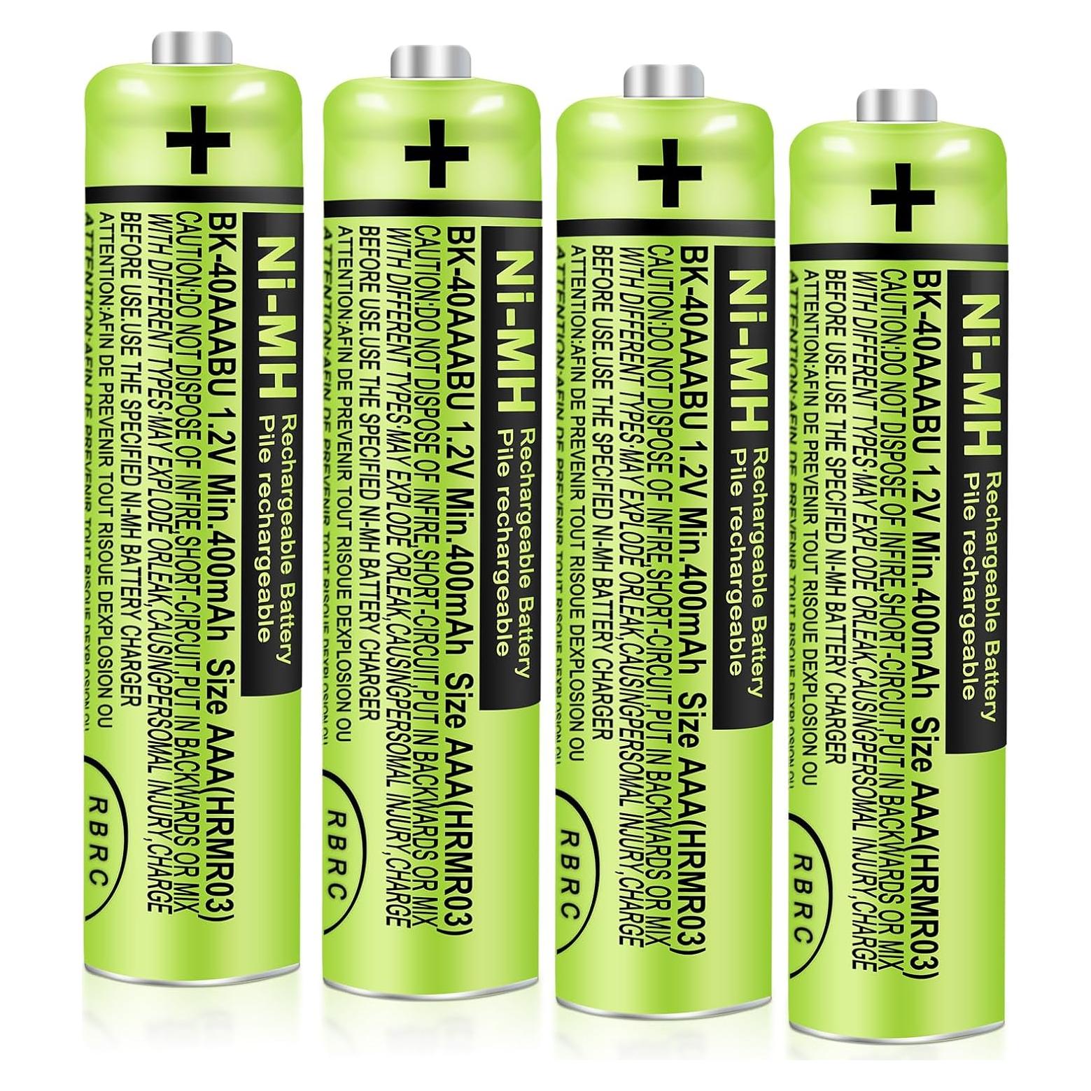 Baterías Recargables AAA NiMH 400mAh CUCESH 4 Piezas