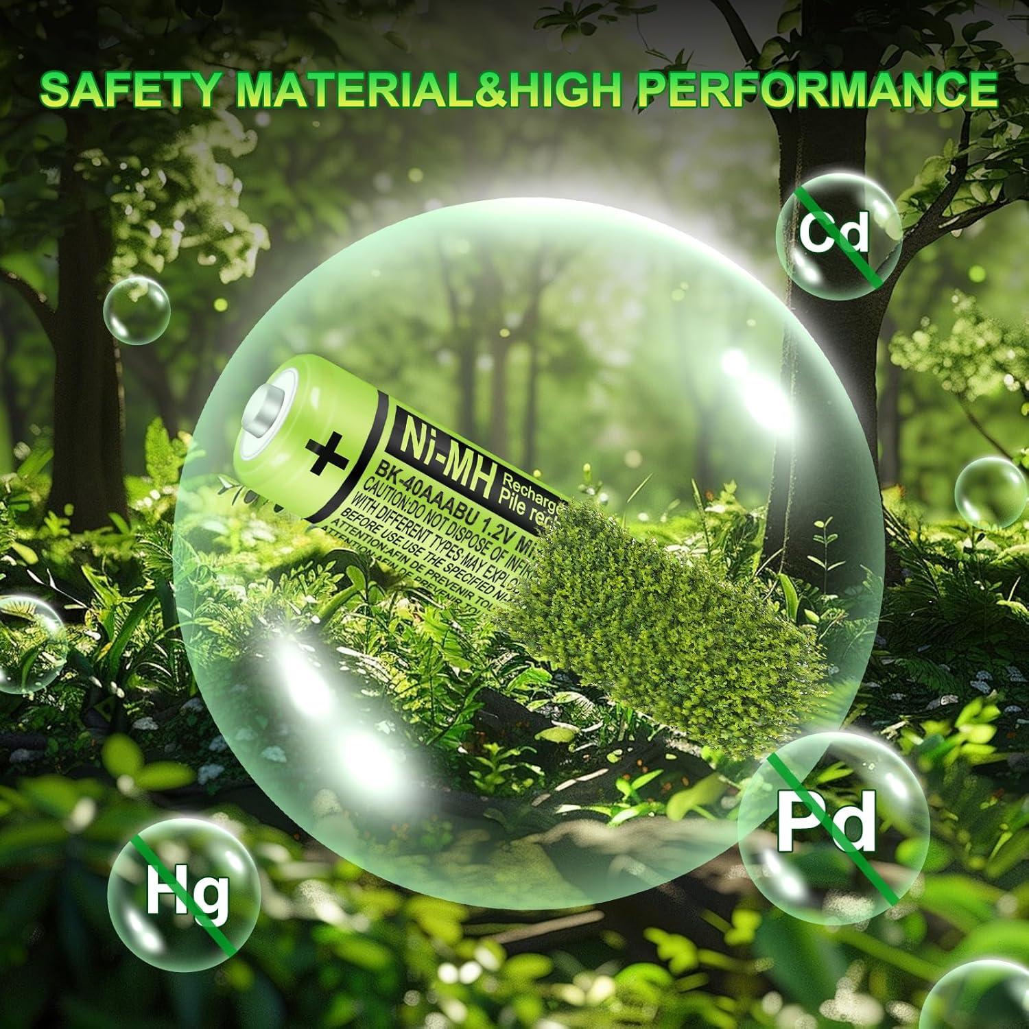 Baterías Recargables AAA NiMH 400mAh CUCESH 4 Piezas