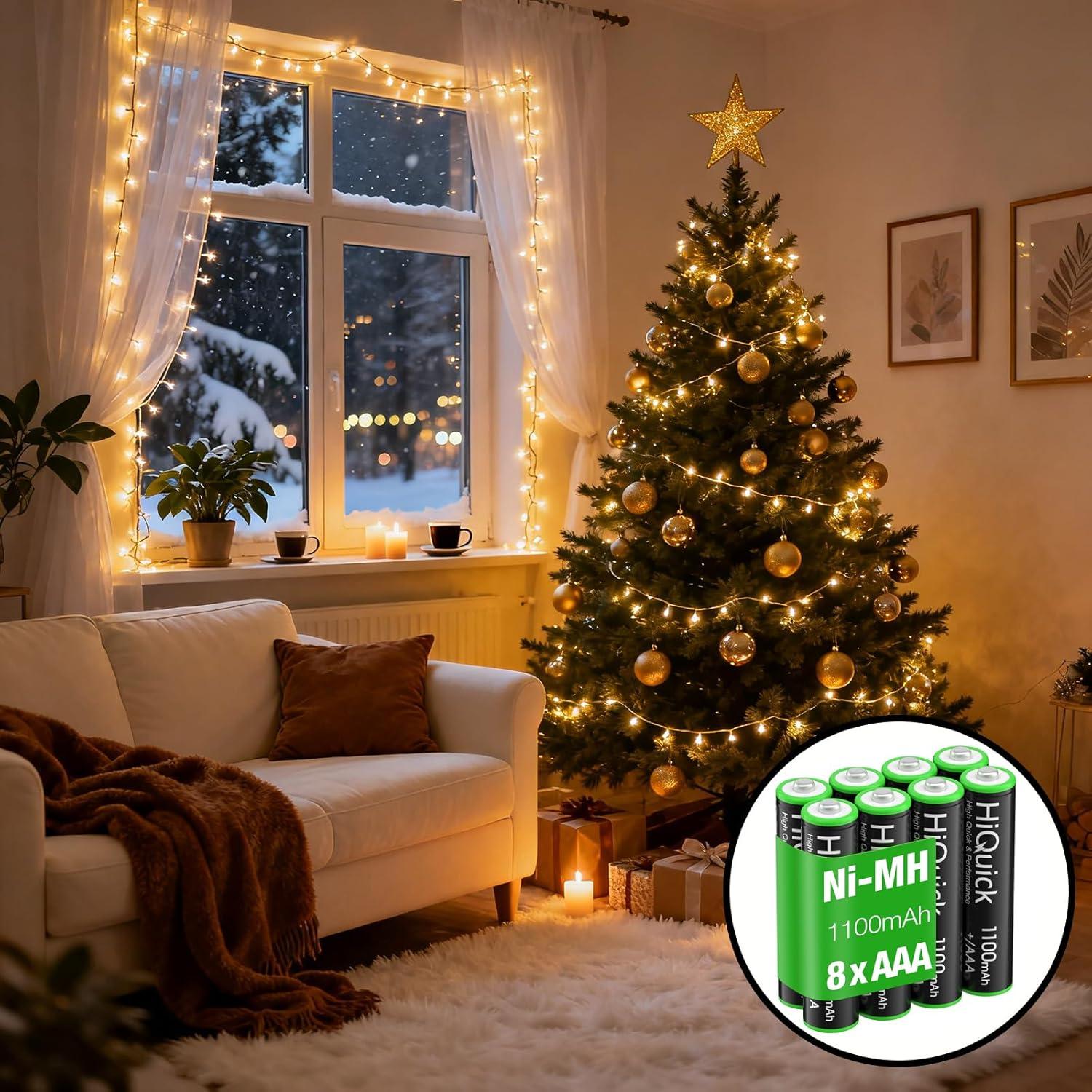 Baterías recargables AAA HiQuick 8 Pack 1100mAh NiMH