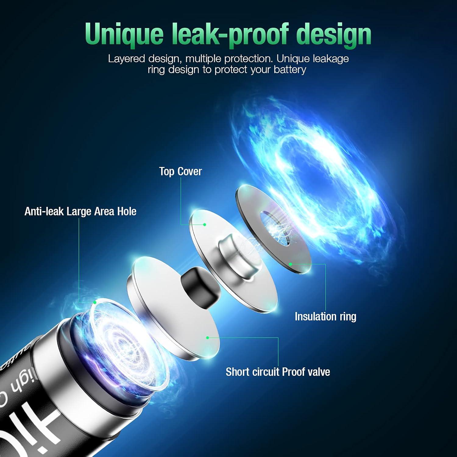 Baterías recargables AAA HiQuick 8 Pack 1100mAh NiMH