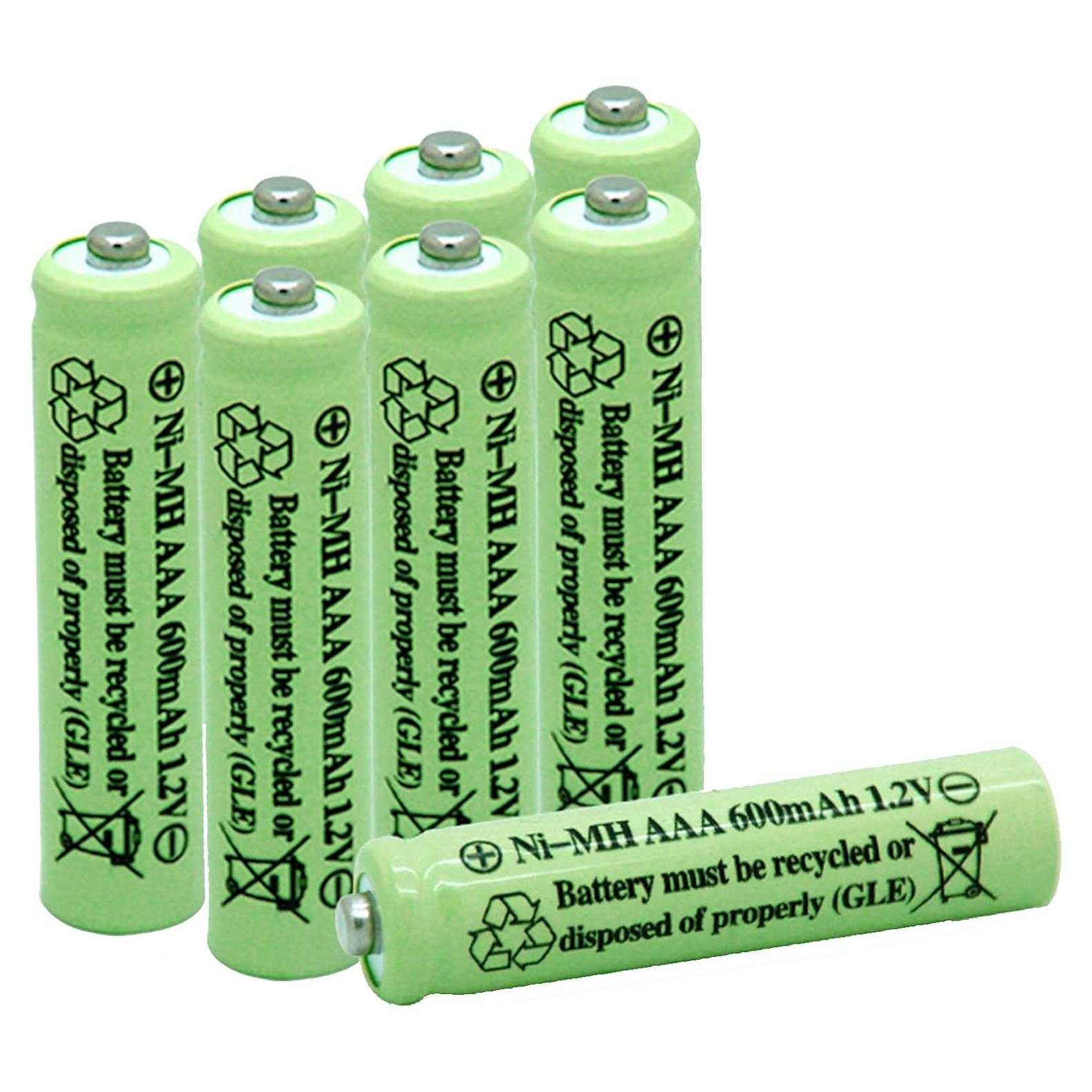 Baterías Recargables AAA QBLPOWER 600mAh 1.2V Solar (8 Piezas)