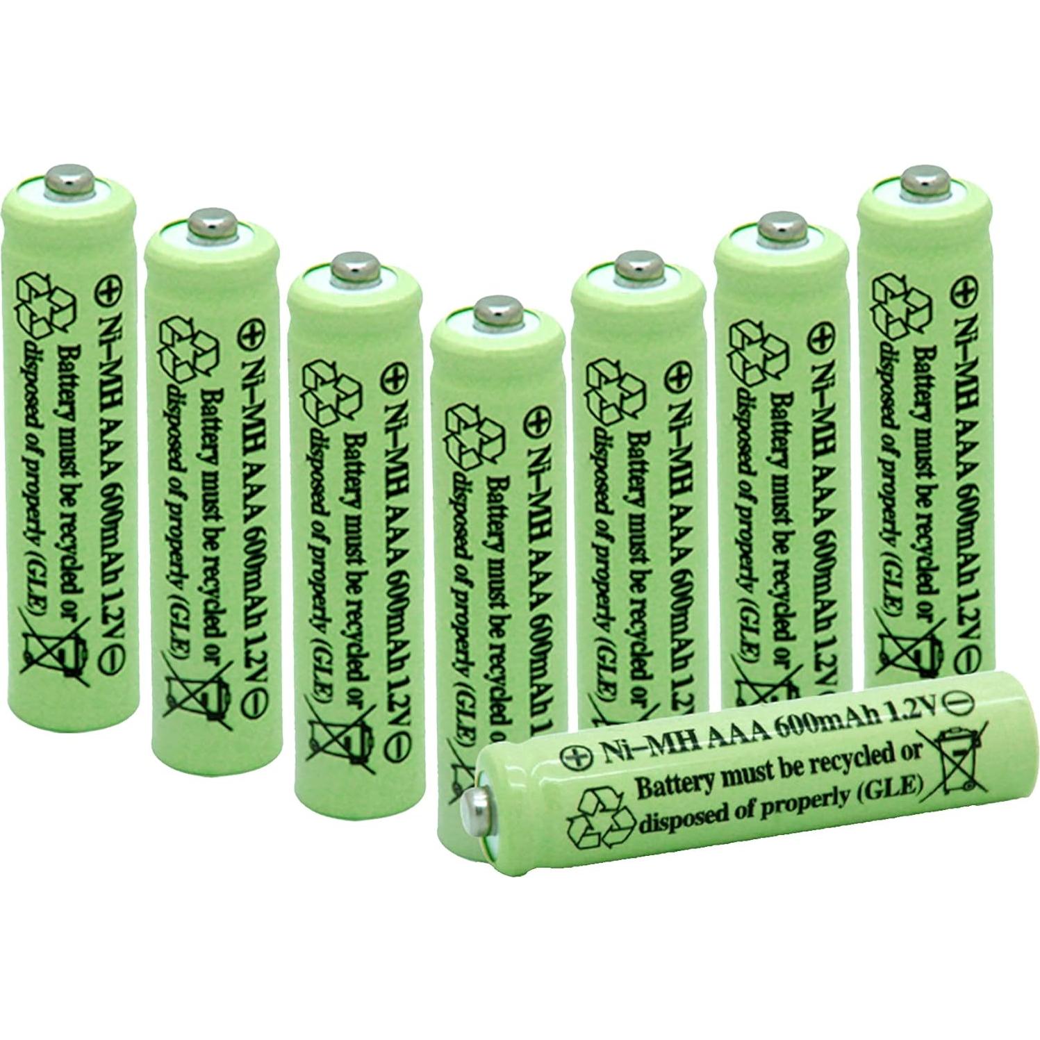 Baterías Recargables AAA QBLPOWER 600mAh 1.2V Solar (8 Piezas)