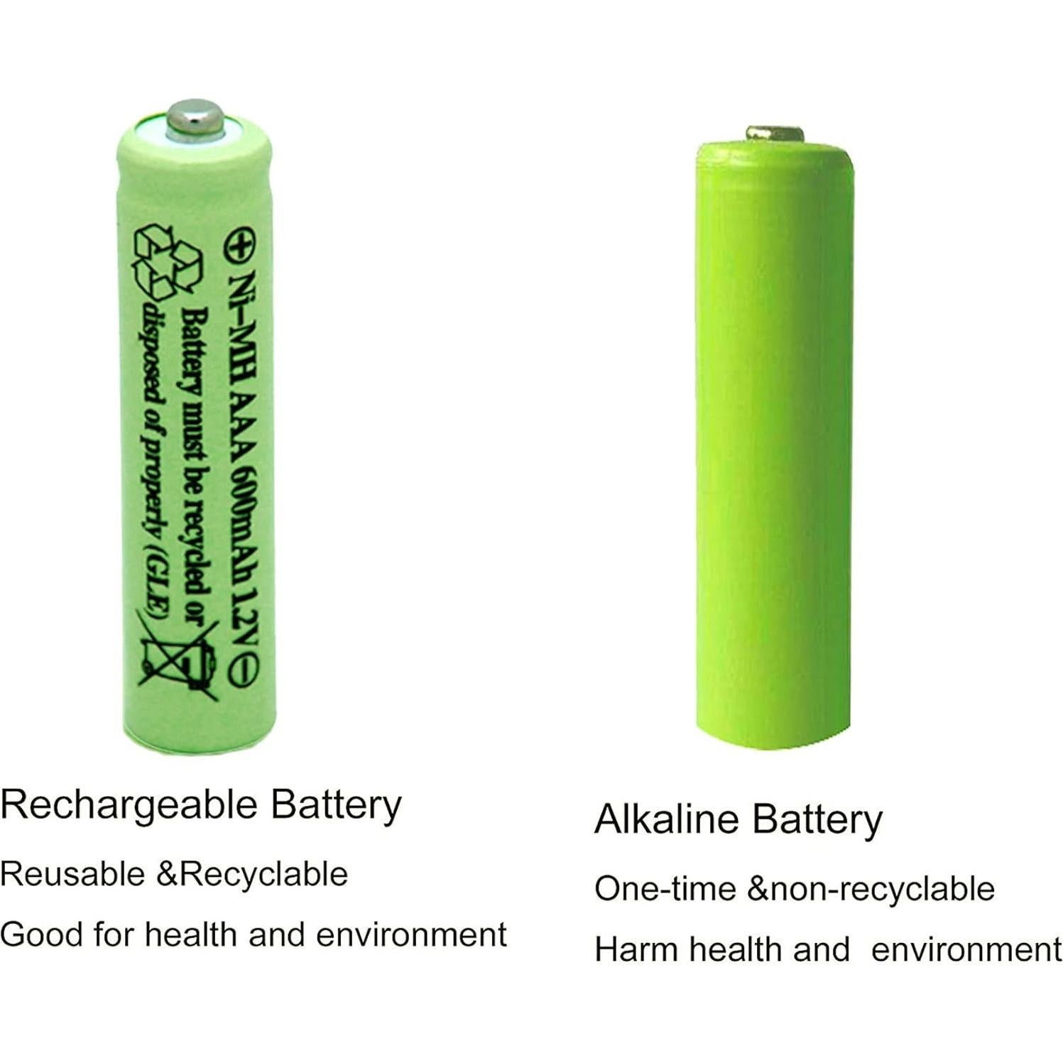 Baterías Recargables AAA QBLPOWER 600mAh 1.2V Solar (8 Piezas)