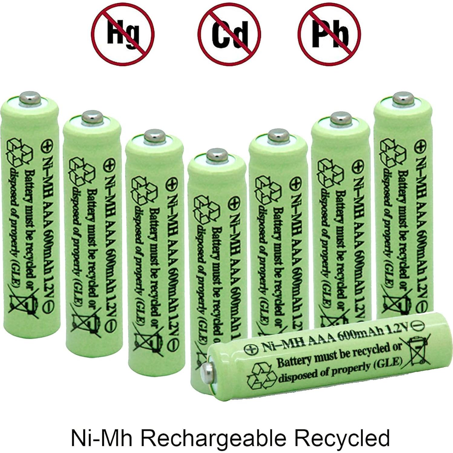 Baterías Recargables AAA QBLPOWER 600mAh 1.2V Solar (8 Piezas)