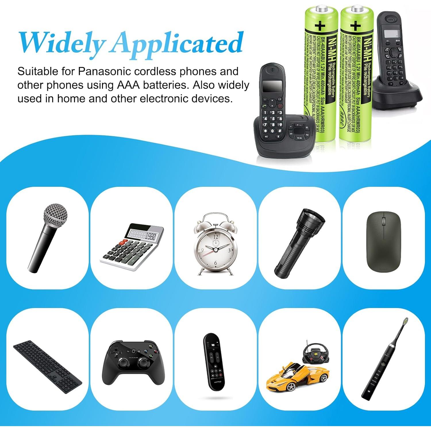 Baterías Recargables NiMH AAA 400mAh EOCIK 6Pack