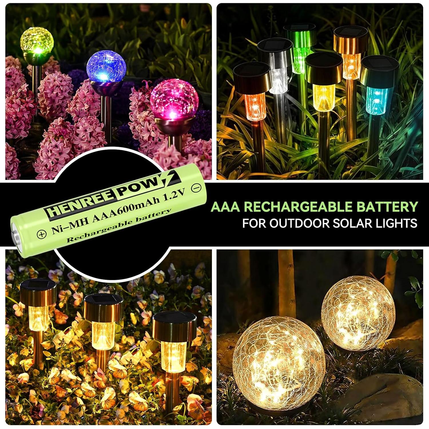 Baterías Recargables AAA Henreepow 600mAh 12pack Ni-MH