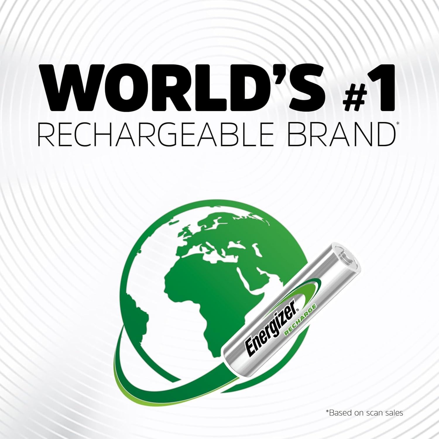 Baterías Recargables AAA Energizer Power Plus 800mAh - Paquete de 4