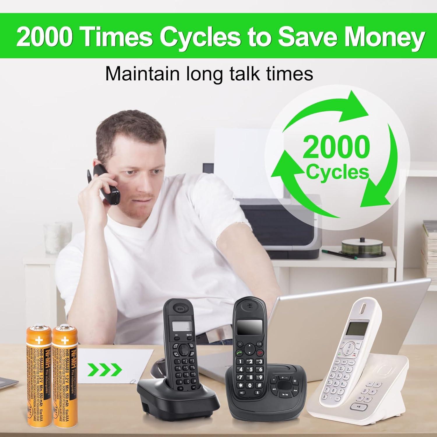 Paquete de 12 Baterías Recargables NiMH AAA 550mAh Panasonic