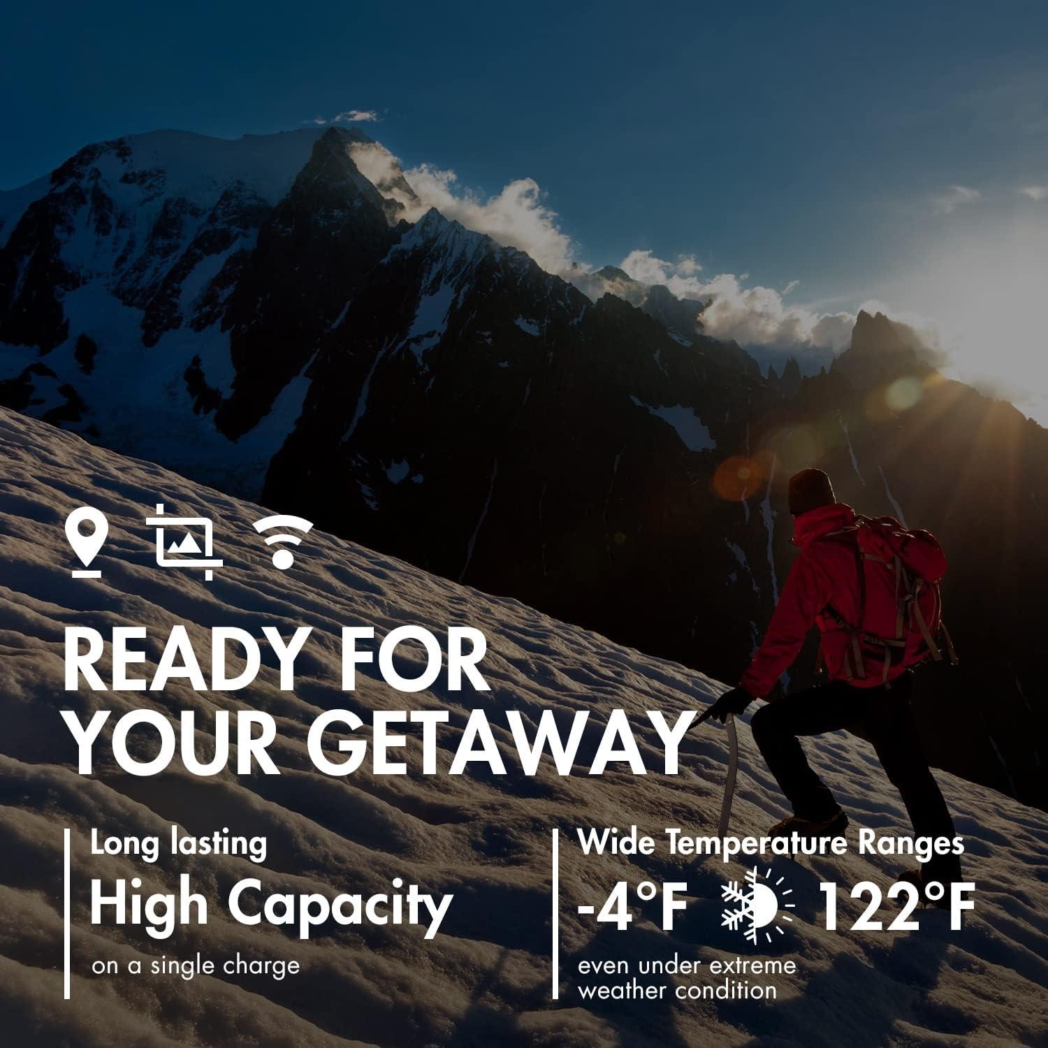 Baterías recargables C Tenergy 5000mAh, paquete de 4