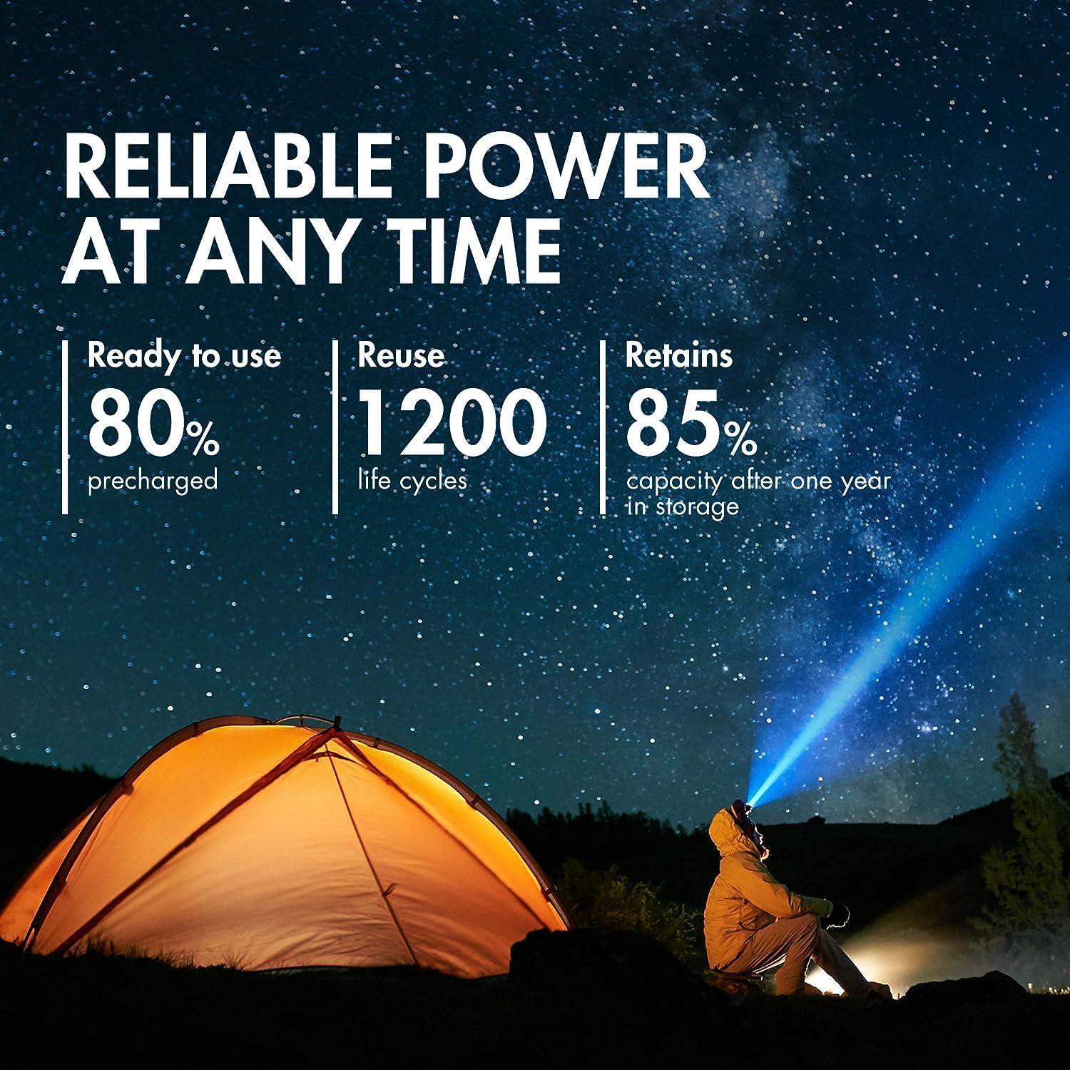 Baterías recargables C Tenergy 5000mAh, paquete de 4