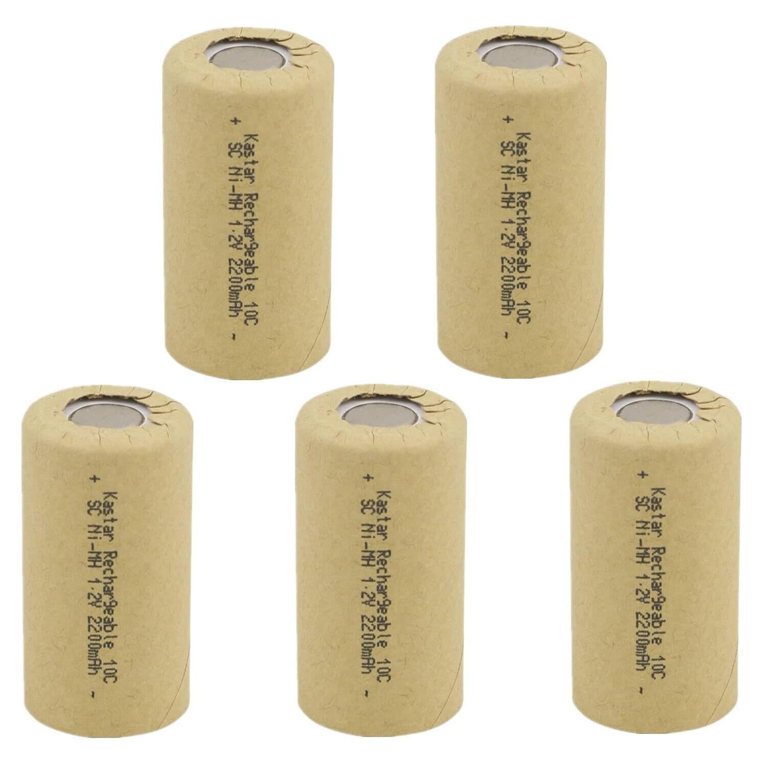 Baterías Recargables Kastar Ni-MH Sub C 2200mAh Paquete de 5