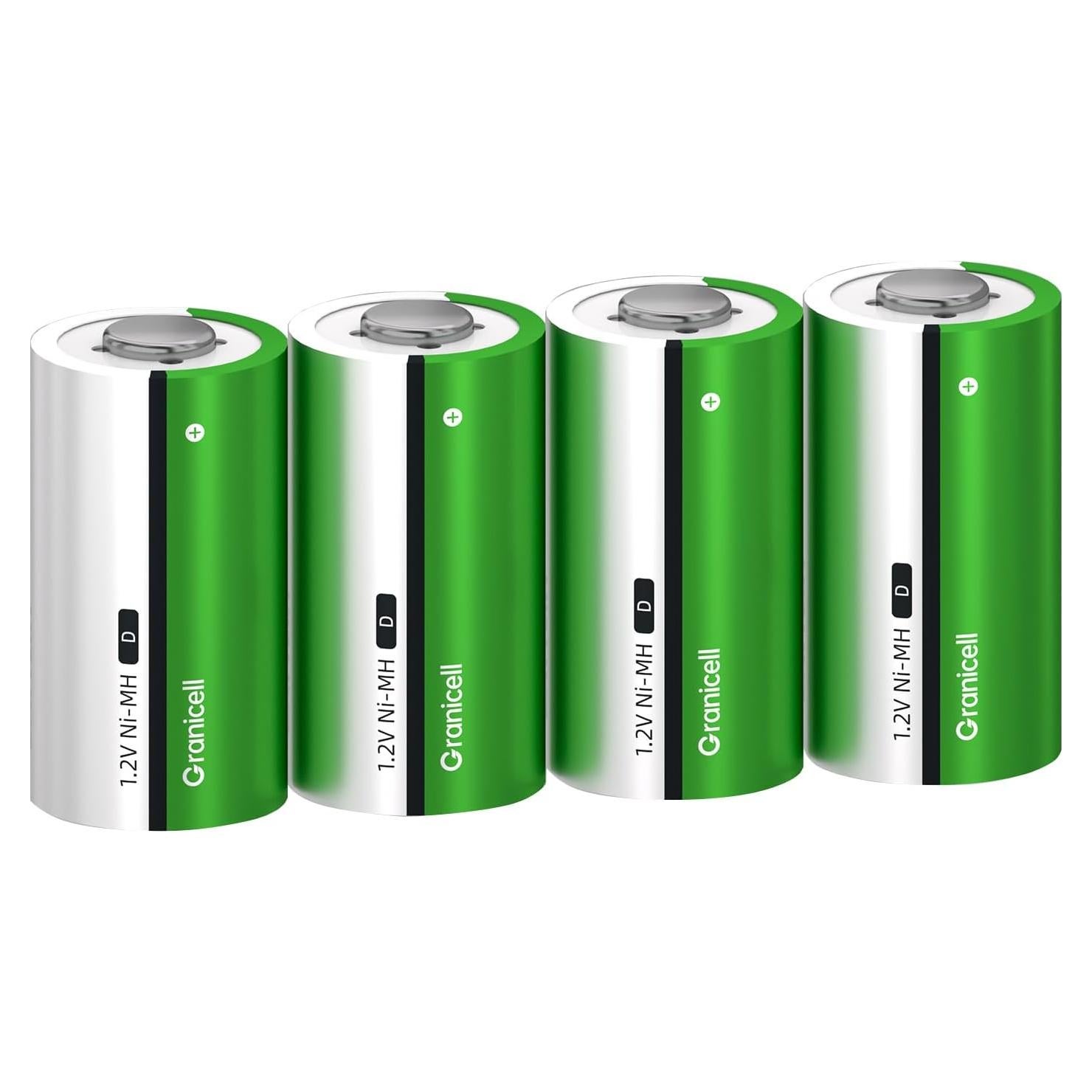 Paquete de 4 Baterías Recargables D NiMH 10000mAh - ZHUHAI