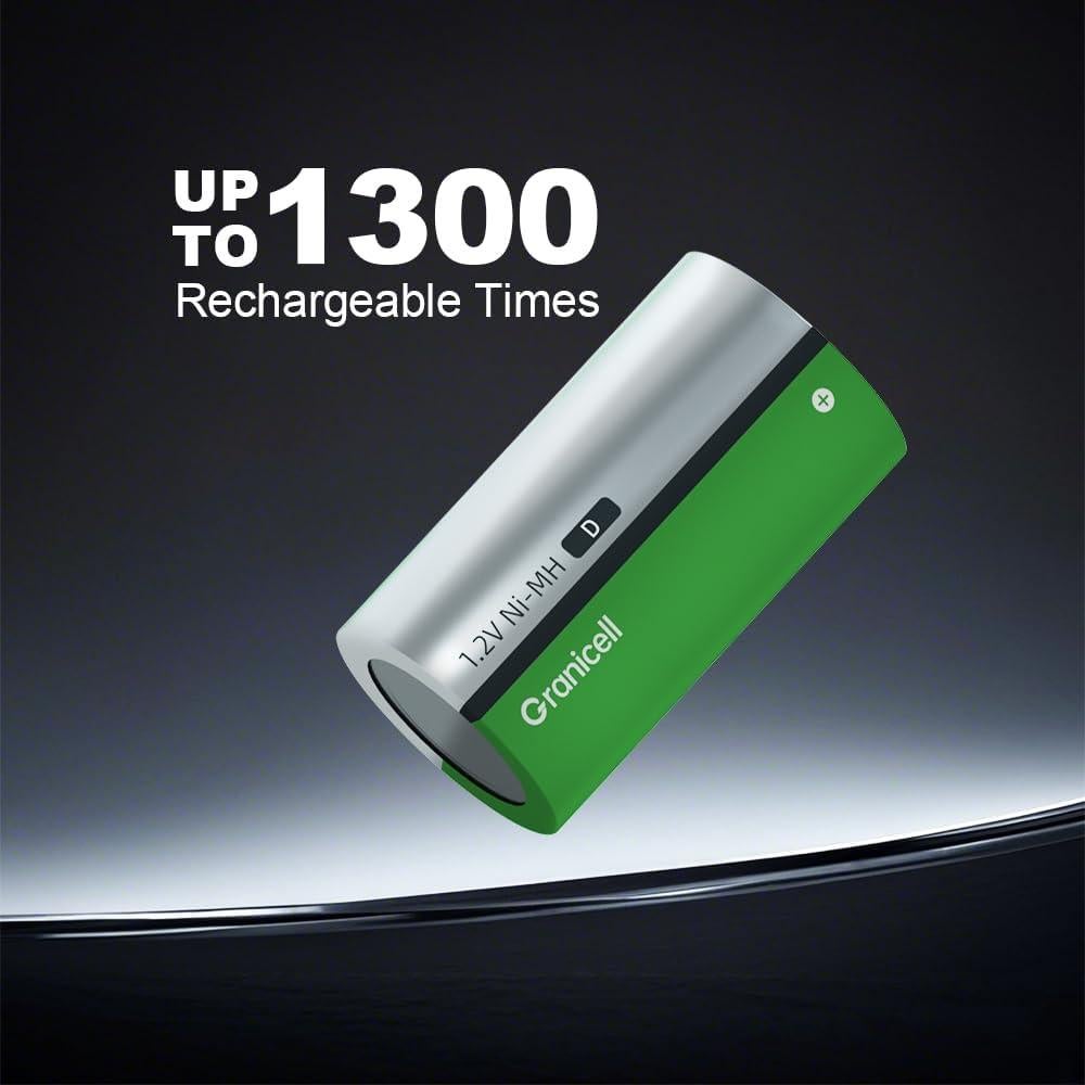 Paquete de 4 Baterías Recargables D NiMH 10000mAh - ZHUHAI