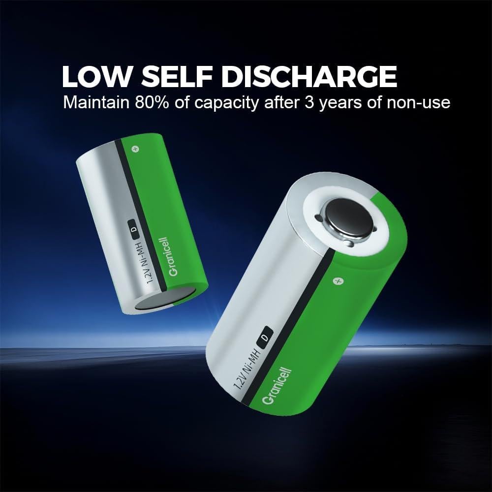 Paquete de 4 Baterías Recargables D NiMH 10000mAh - ZHUHAI