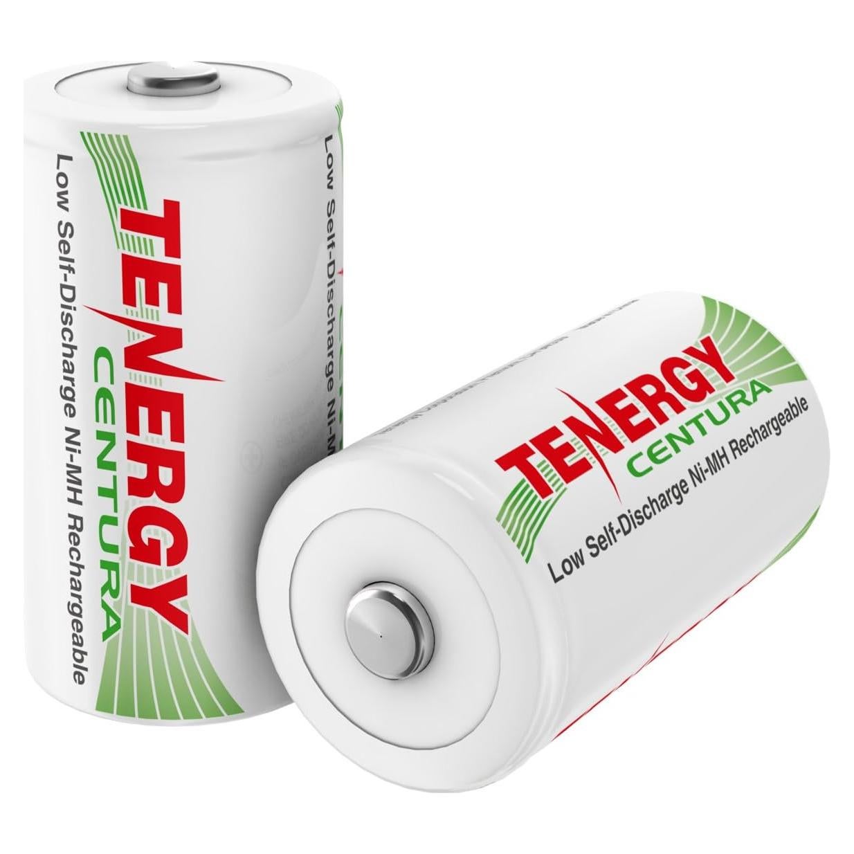 Batería recargable D Tenergy Centura 1.2V 8000mAh - Paquete de 2