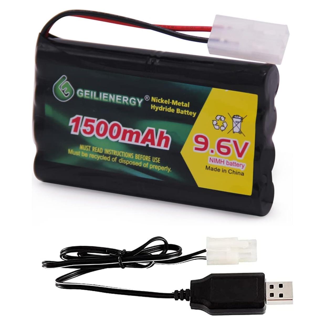 Batería Recargable Ni-MH 9.6V 1500mAh QBLPOWER para RC
