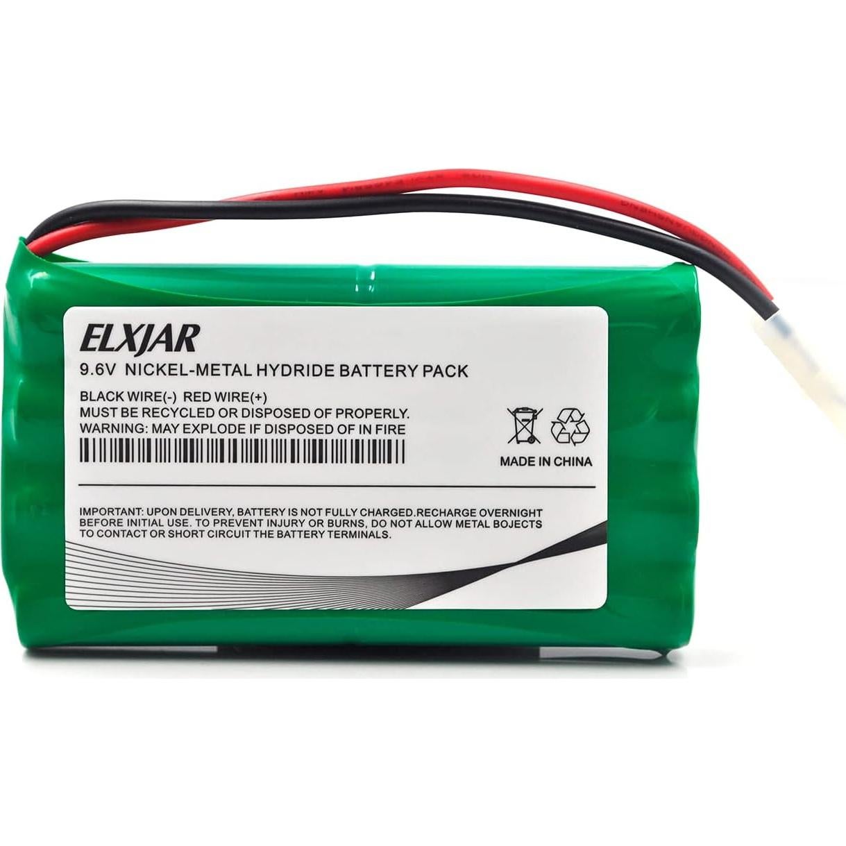 Paquete de 2 Baterías Recargables Ni-MH 9.6V 2000mAh elxjar
