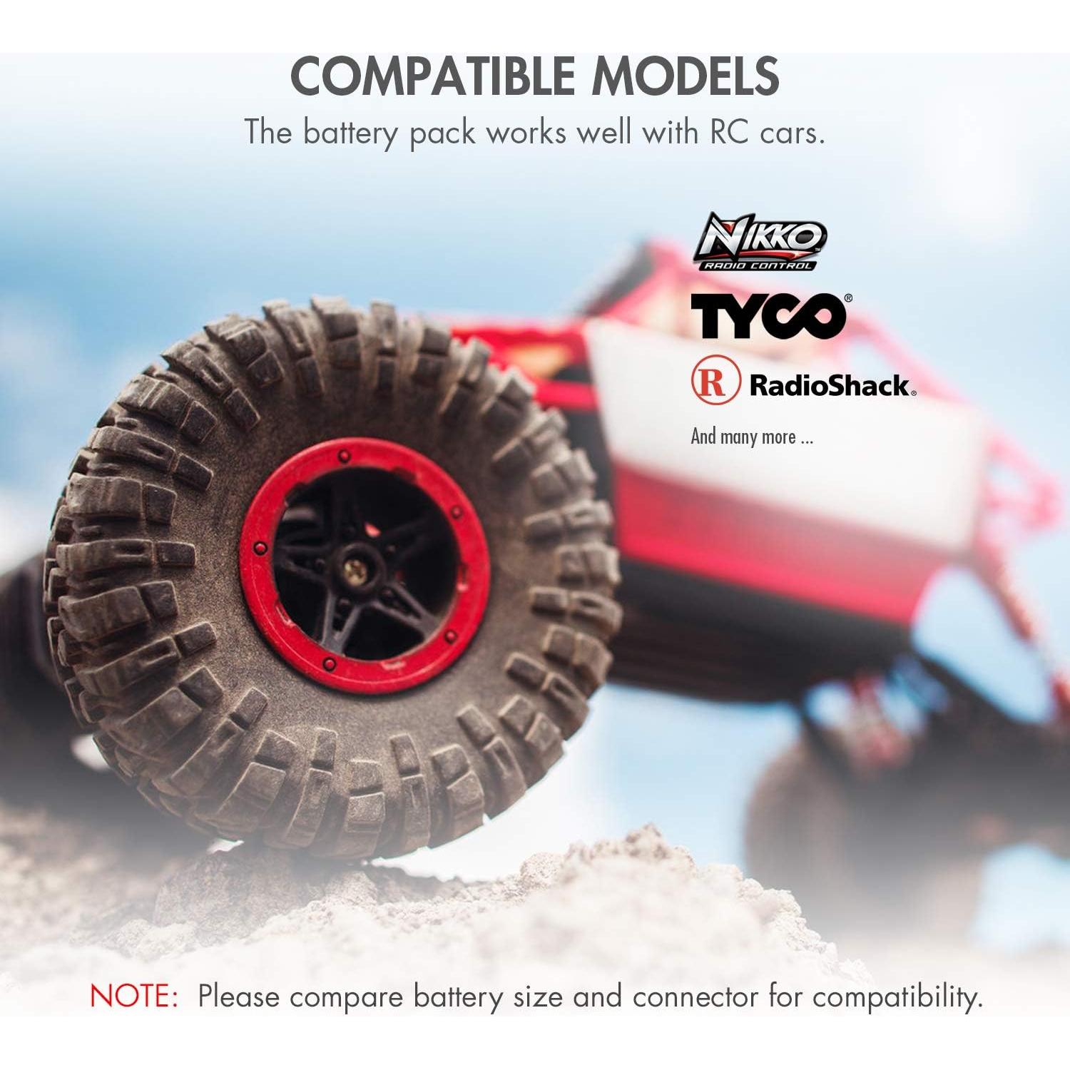 Baterías Tenergy 9.6V NiMH 2000mAh para Coche RC - 2 Baterías + Cargador