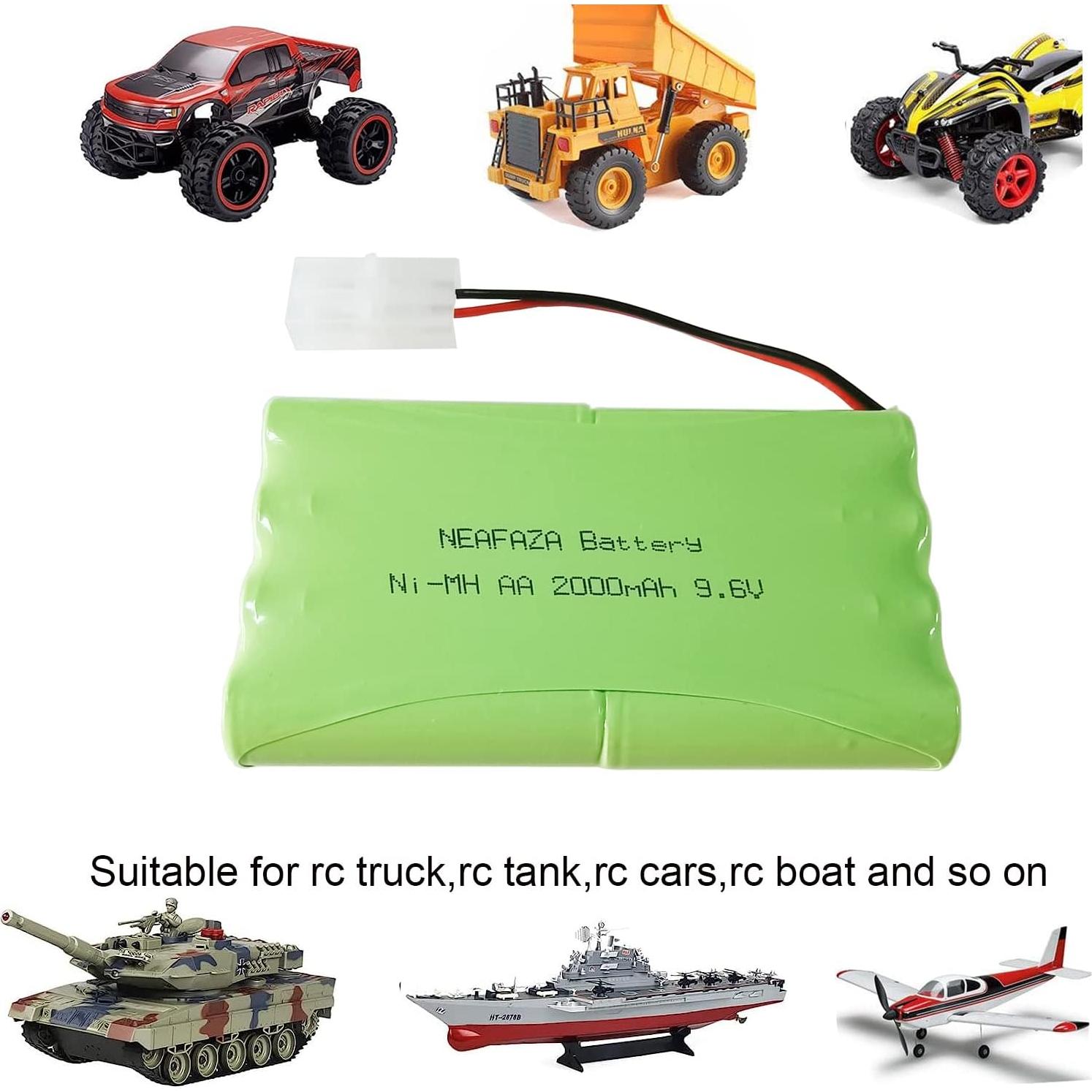 Batería Recargable NiMH 9.6V 2000mAh Tamiya para Coche RC