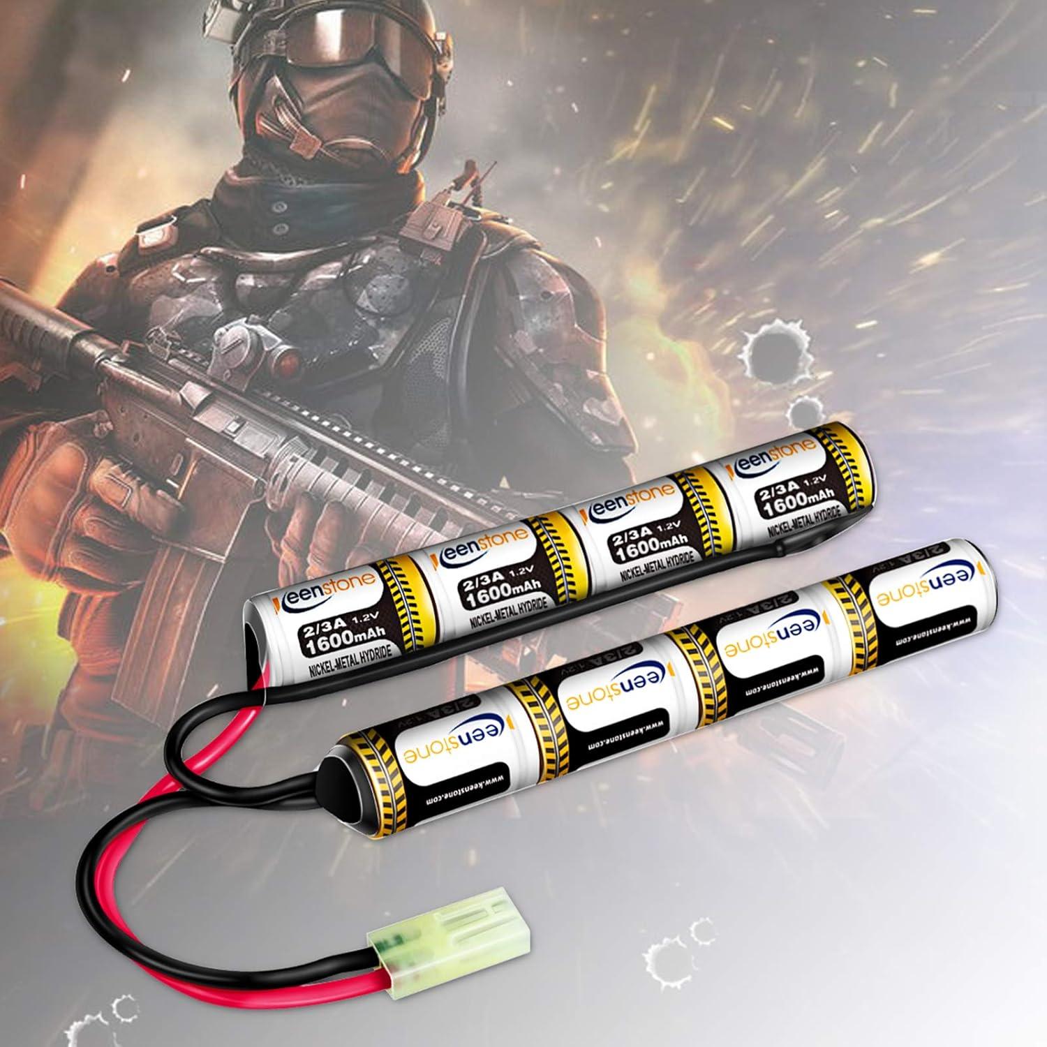 Batería Nunchuck NiMH 9.6V 1600mAh Keenstone para Airsoft