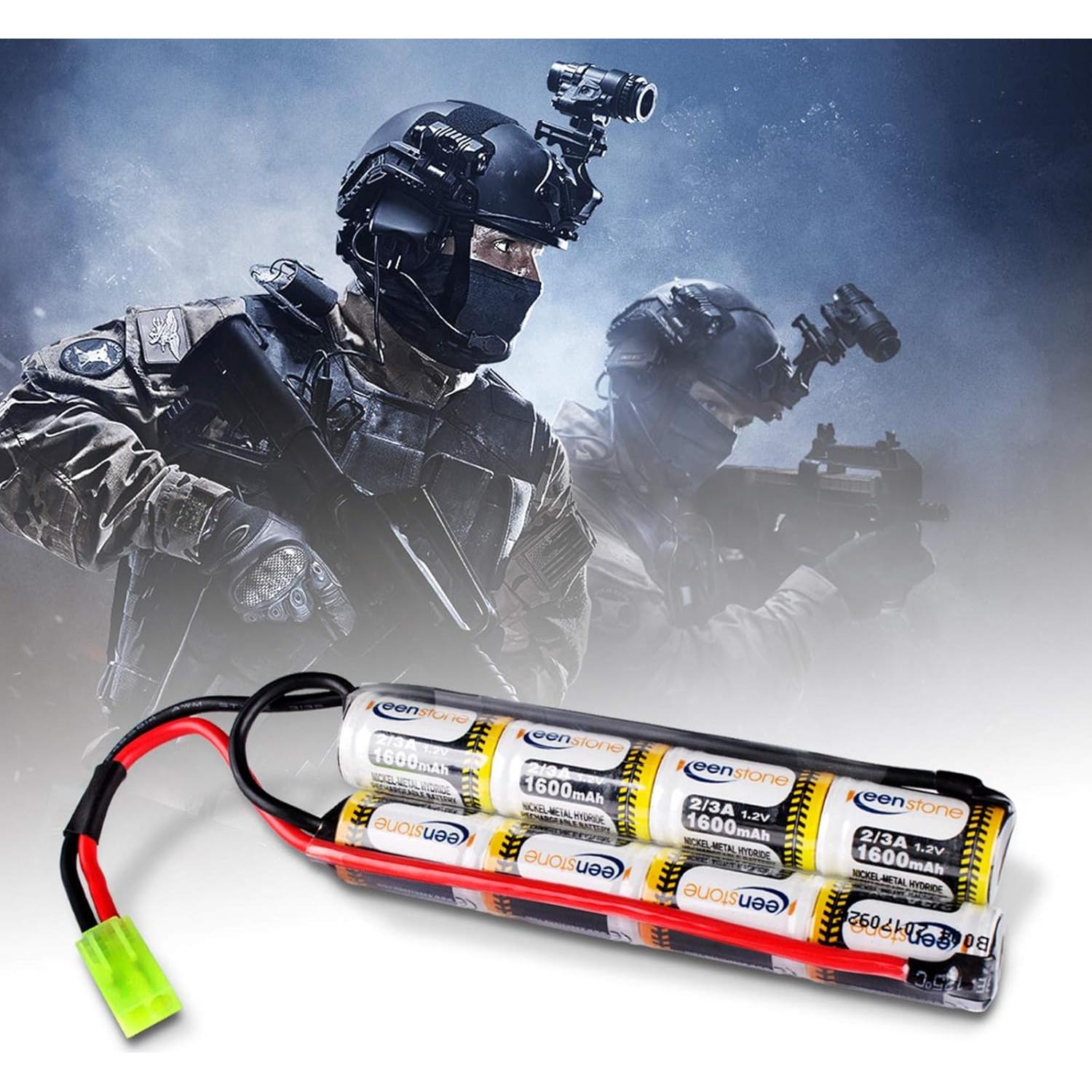 Batería Nunchuck NiMH 9.6V 1600mAh Keenstone para Airsoft