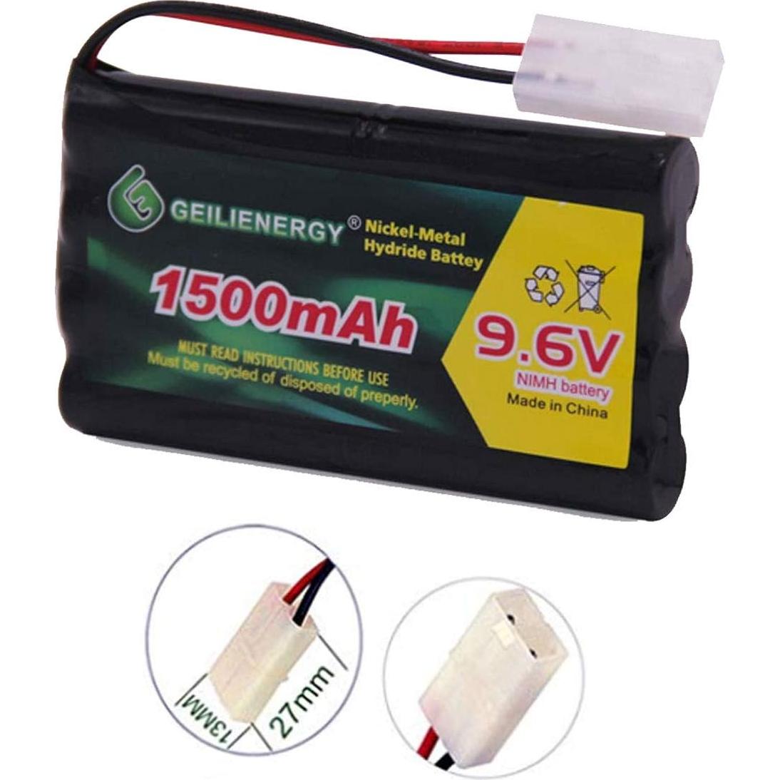 Batería Recargable Ni-MH 9.6V 1500mAh GEILIENERGY Tamiya