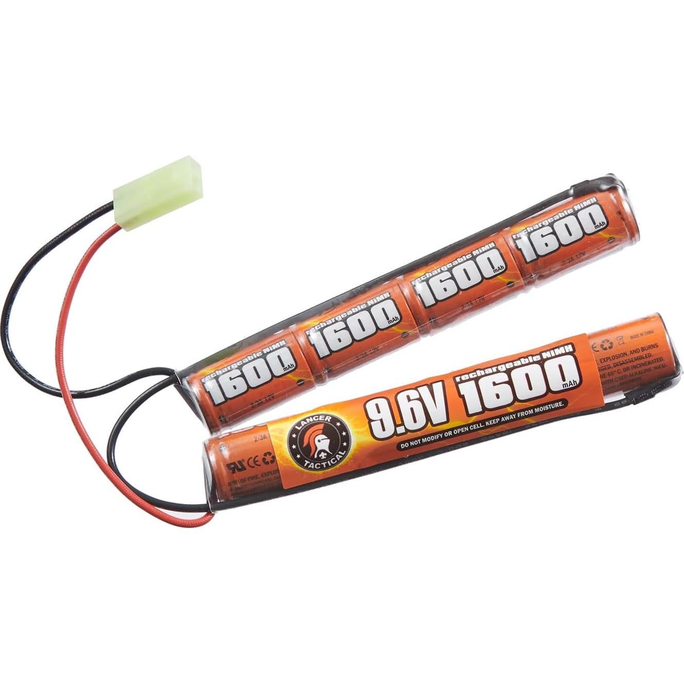 Batería recargable Lancer Tactical 9.6V 1600mAh NiMH AEG