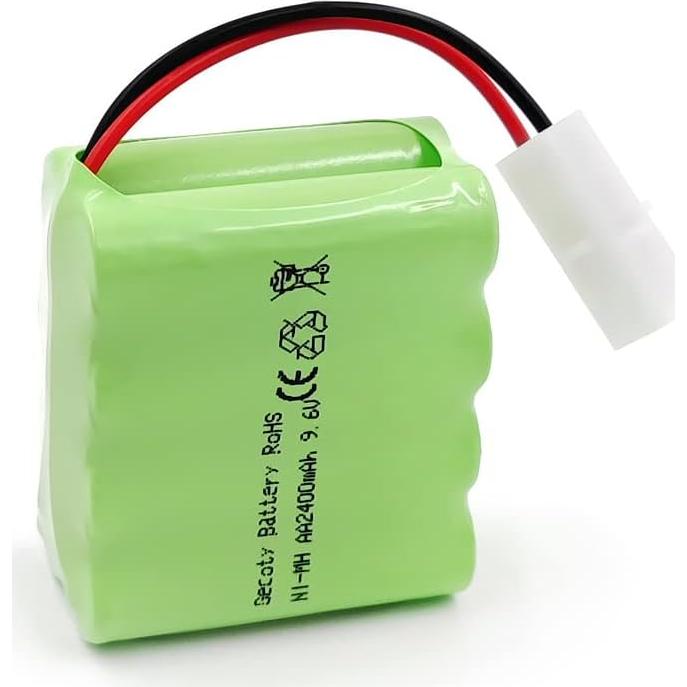 Batería Recargable NiMH 9.6V 2400mAh Gecoty con Conector Tamiya