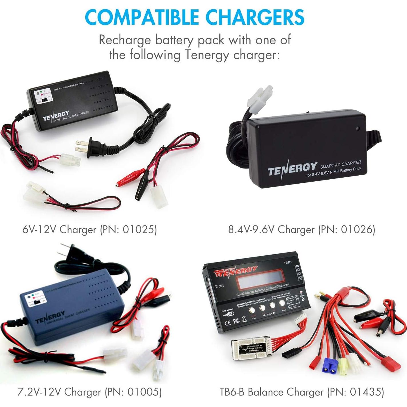 Batería Tenergy 9.6V 2000mAh NiMH Nunchuck Mini Tamiya