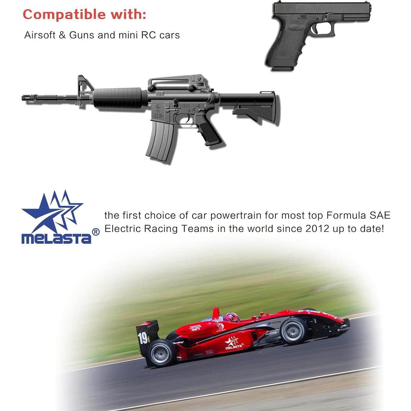 Batería Nunchuck NiMH 9.6V 1600mAh Melasta - 2 Pack