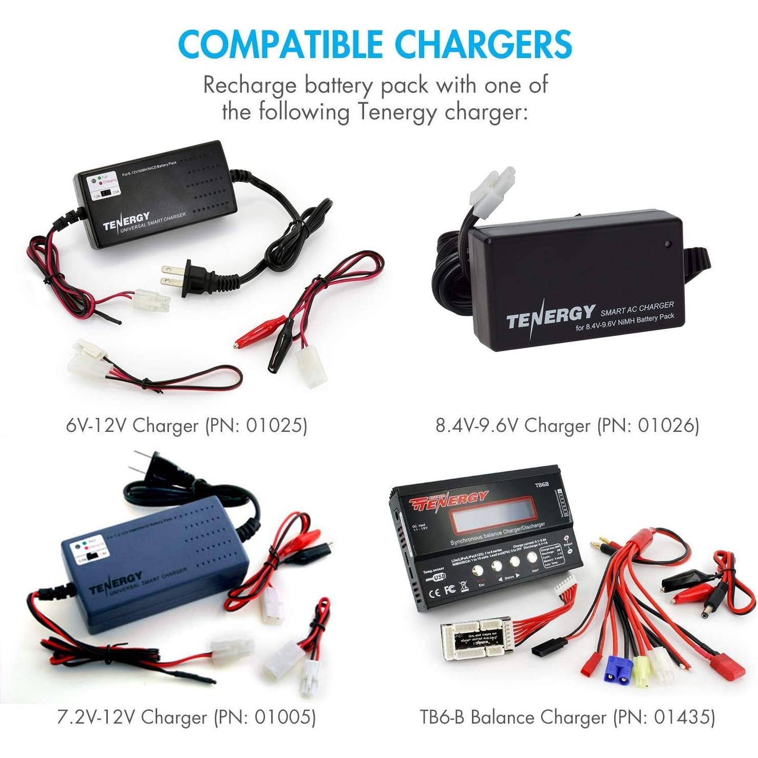 Batería recargable NiMH Tenergy 9.6V 1600mAh para Airsoft