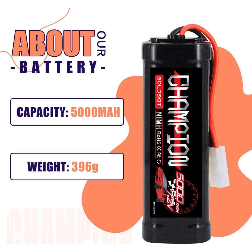 Batería GOLDBAT 5000mAh 7.2V NiMH Tamiya para RC