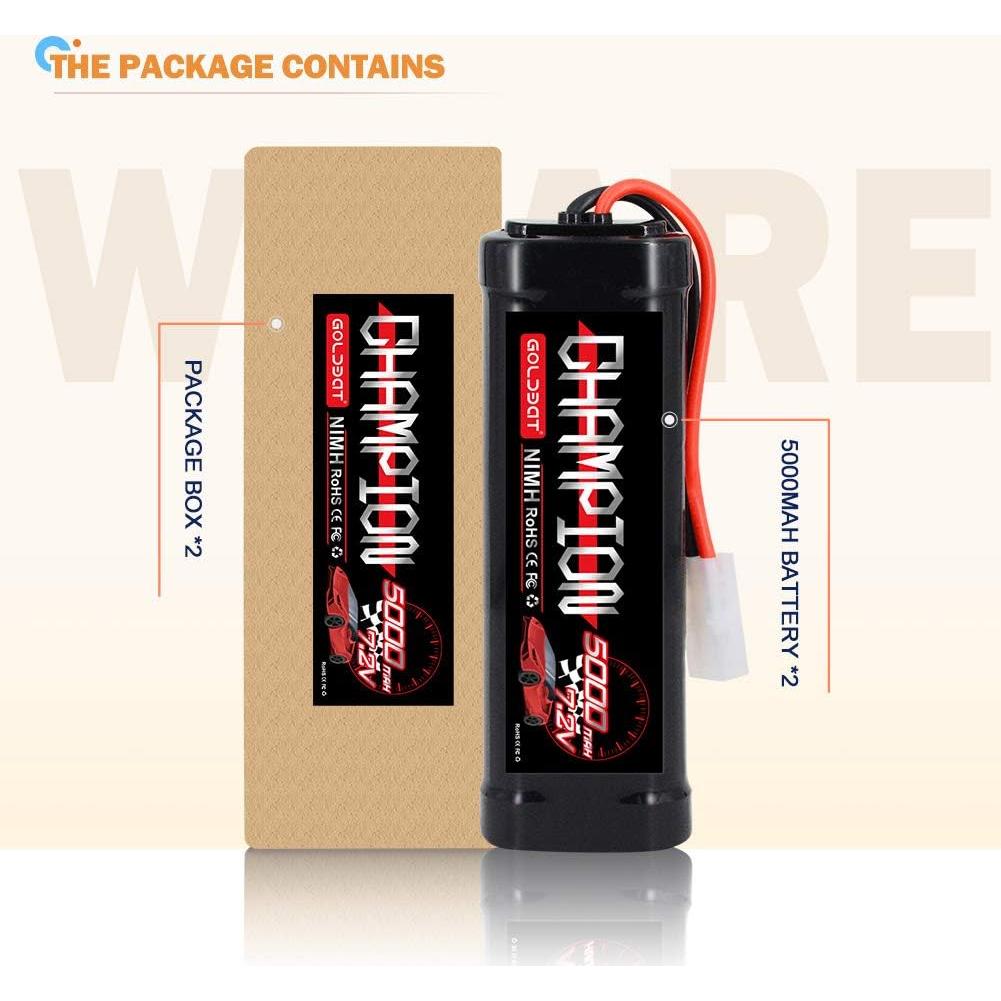 Batería GOLDBAT 5000mAh 7.2V NiMH Tamiya para RC
