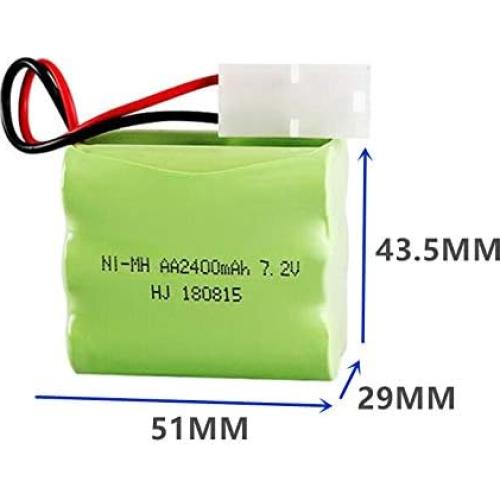 Batería recargable Ni-MH 7.2V 2400mAh CBB con conector Tamiya