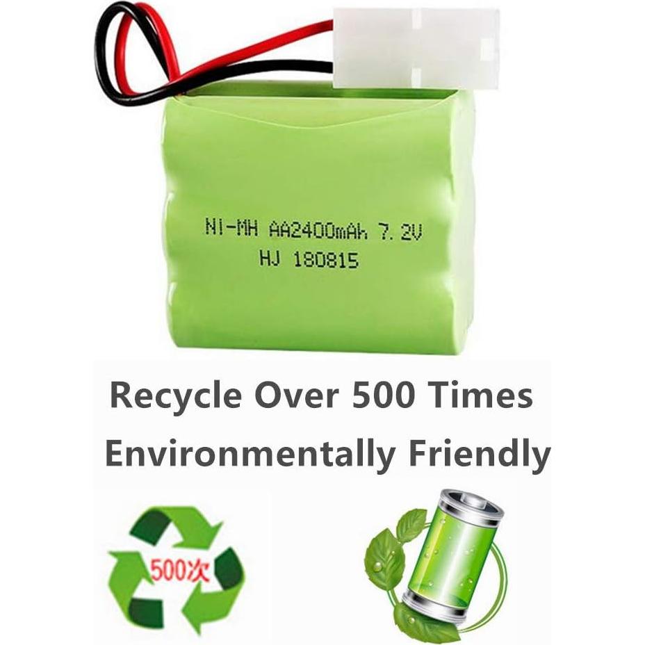 Batería recargable Ni-MH 7.2V 2400mAh CBB con conector Tamiya