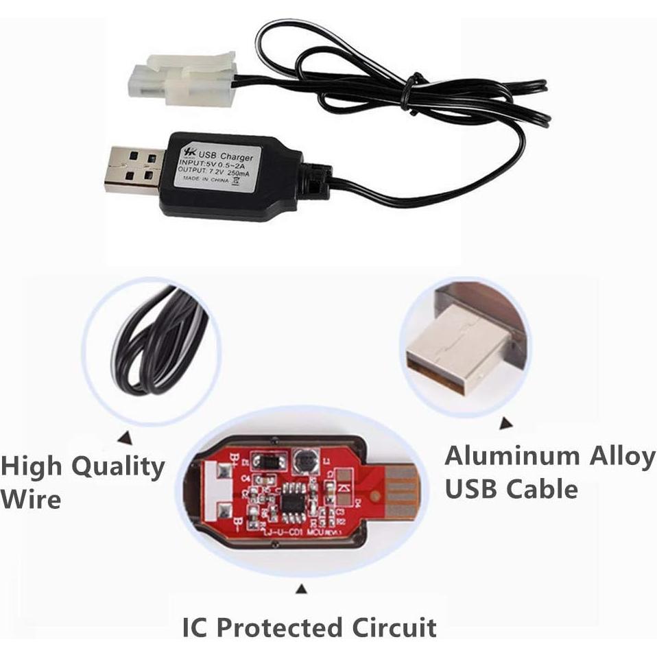 Batería recargable Ni-MH 7.2V 2400mAh CBB con conector Tamiya