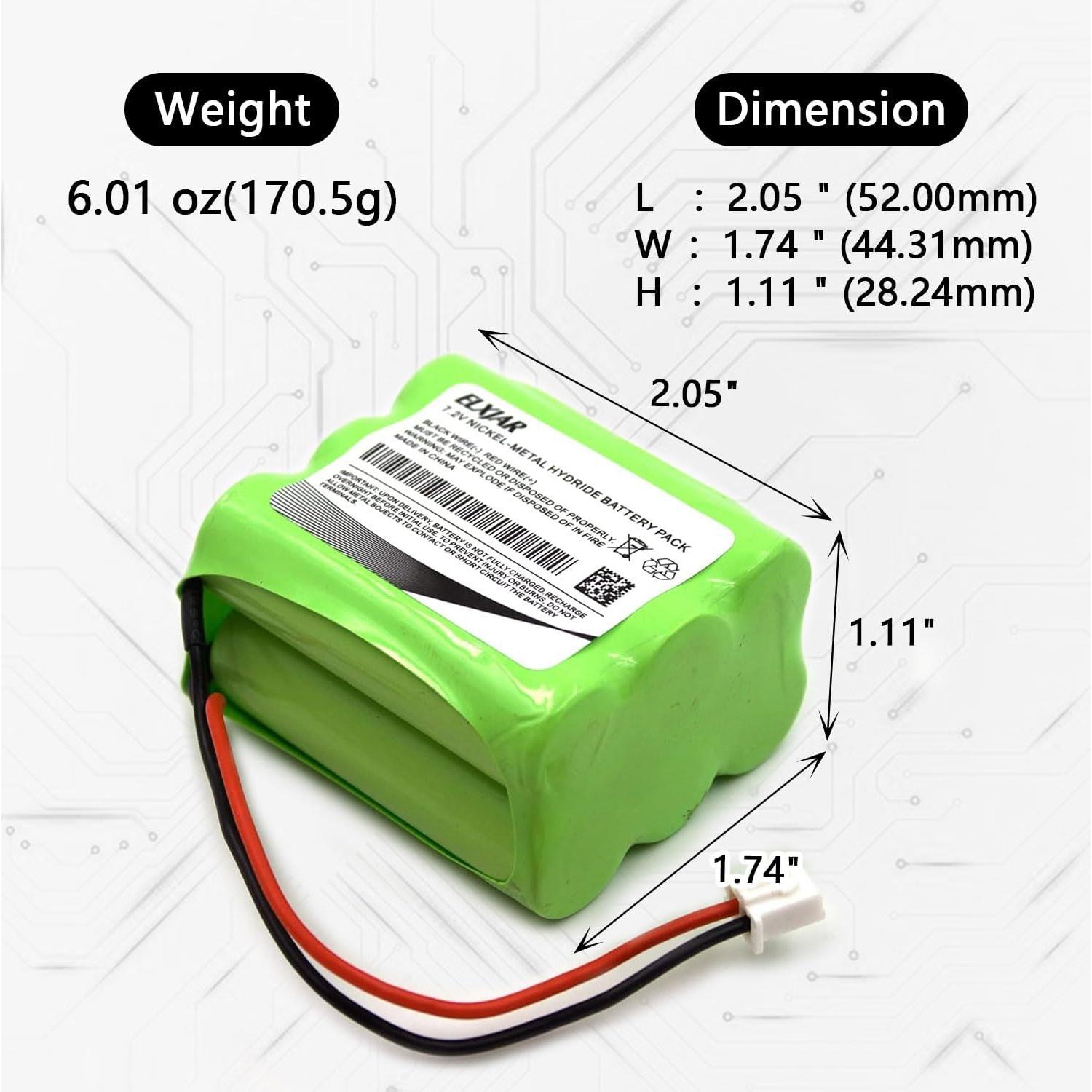Batería recargable Ni-MH 7.2V 2200mAh elxjar para 2GIG