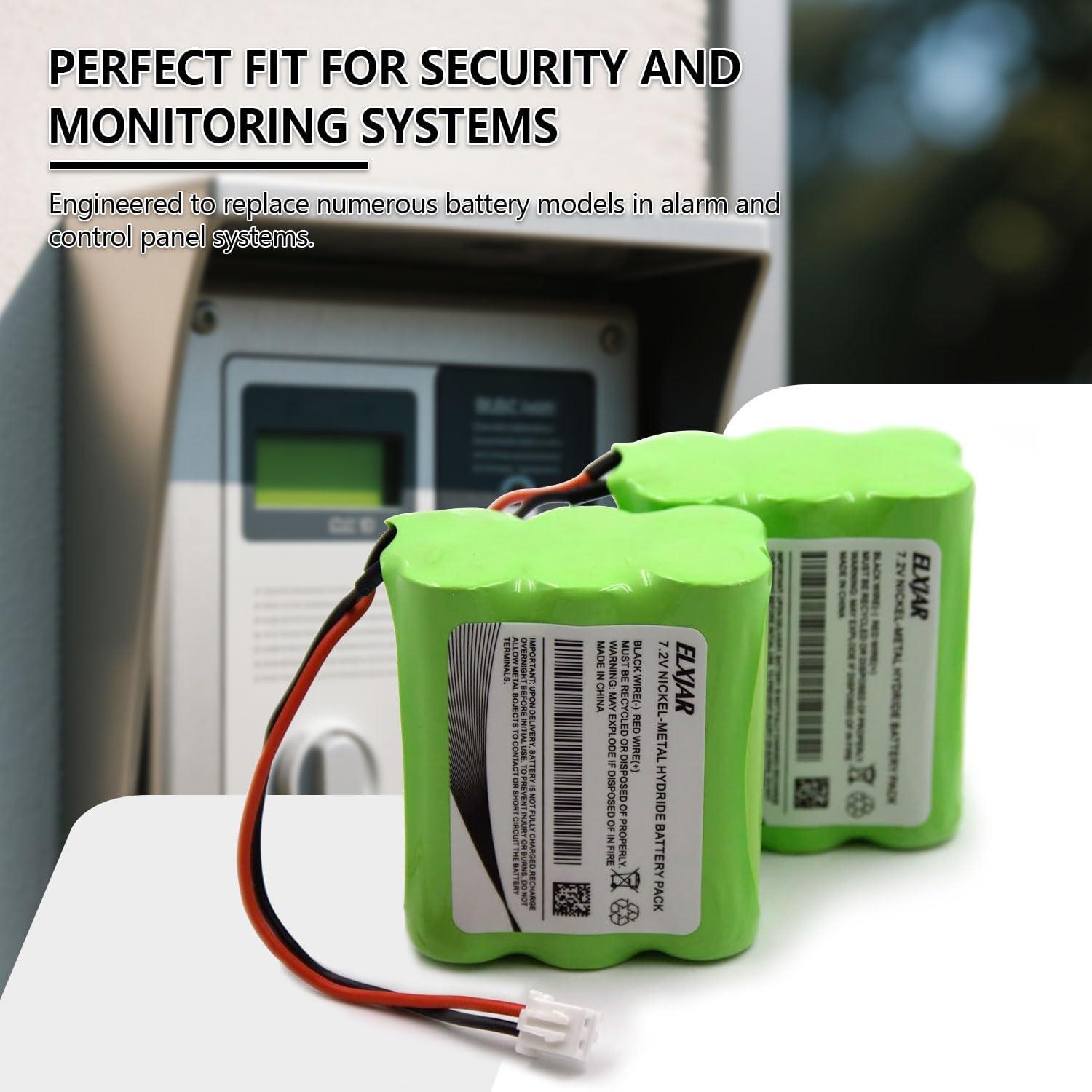 Batería recargable Ni-MH 7.2V 2200mAh elxjar para 2GIG