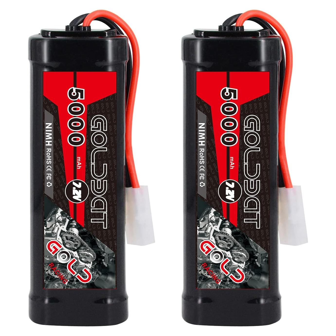 Batería Goldbat 5000mAh 7.2V NiMH con conector Tamiya para RC