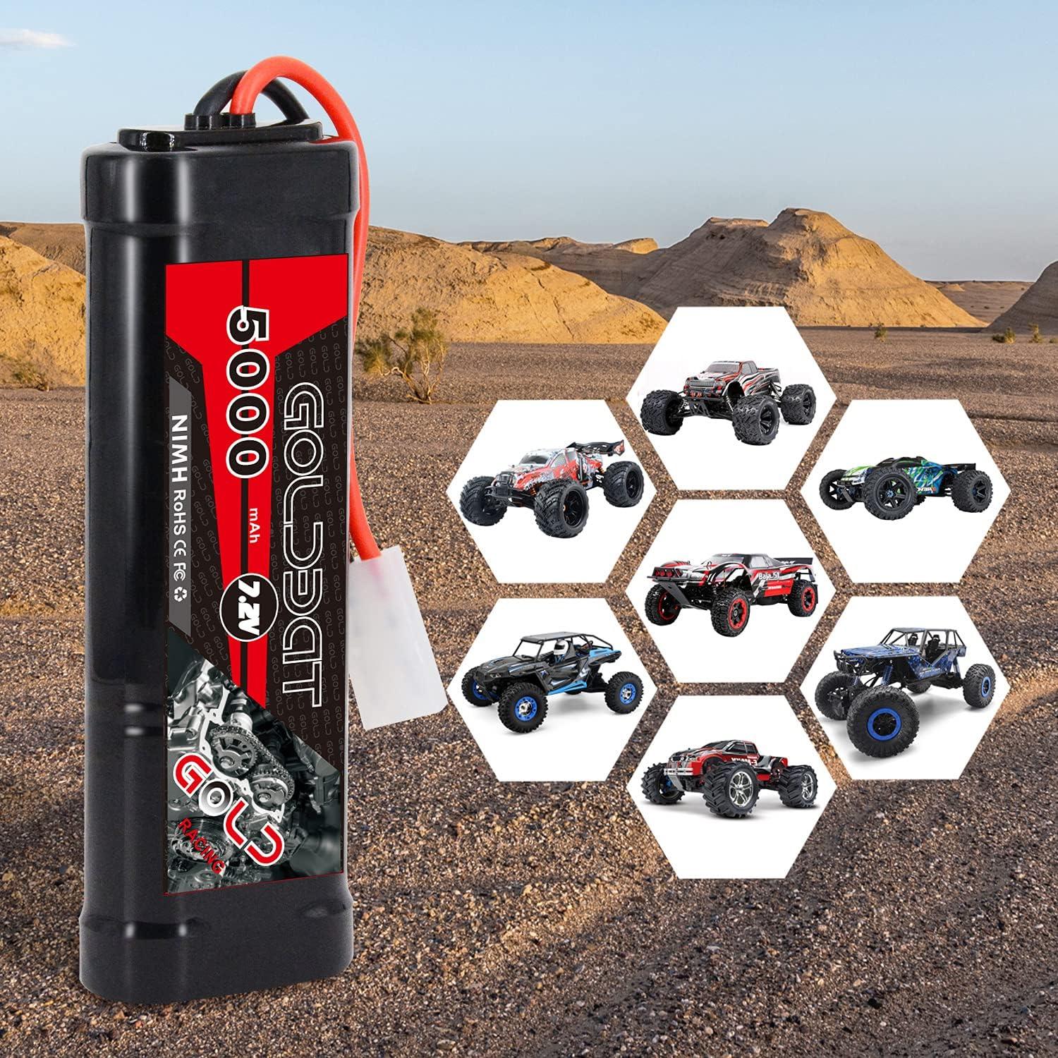 Batería Goldbat 5000mAh 7.2V NiMH con conector Tamiya para RC