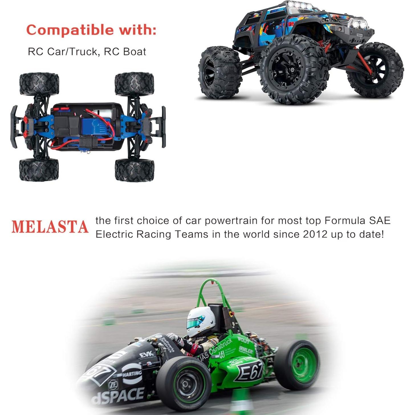 Batería recargable NiMH 7.2V 1600mAh Melasta para RC 1/16