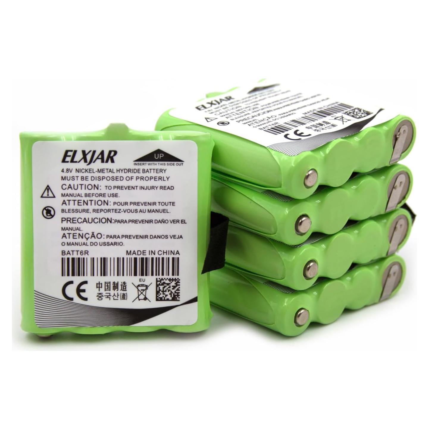 Paquete de 5 Baterías Recargables Ni-MH 4.8V 700mAh elxjar